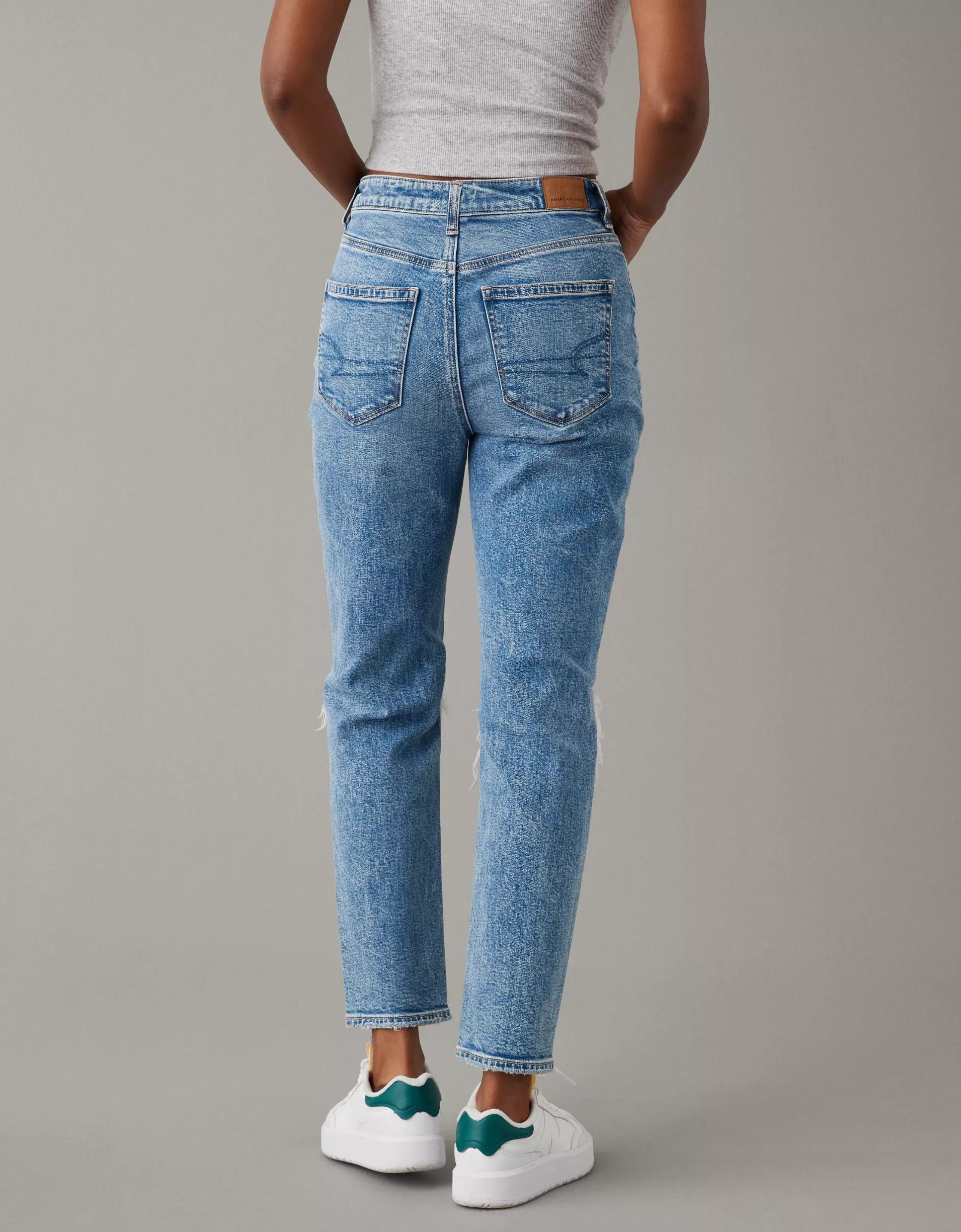 AE Strigid Ripped Mom Jean Product Image