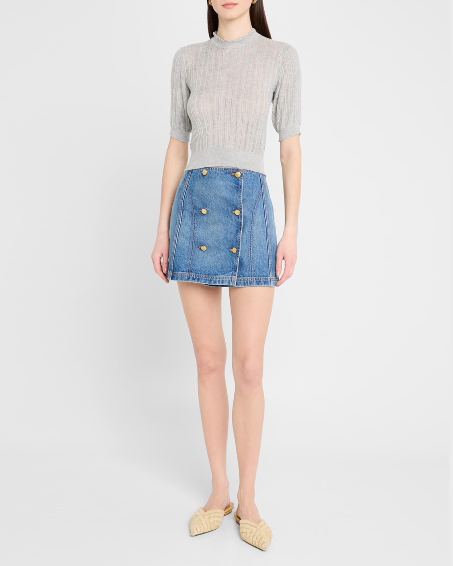 Gemma Short-Sleeve Knit Top Product Image