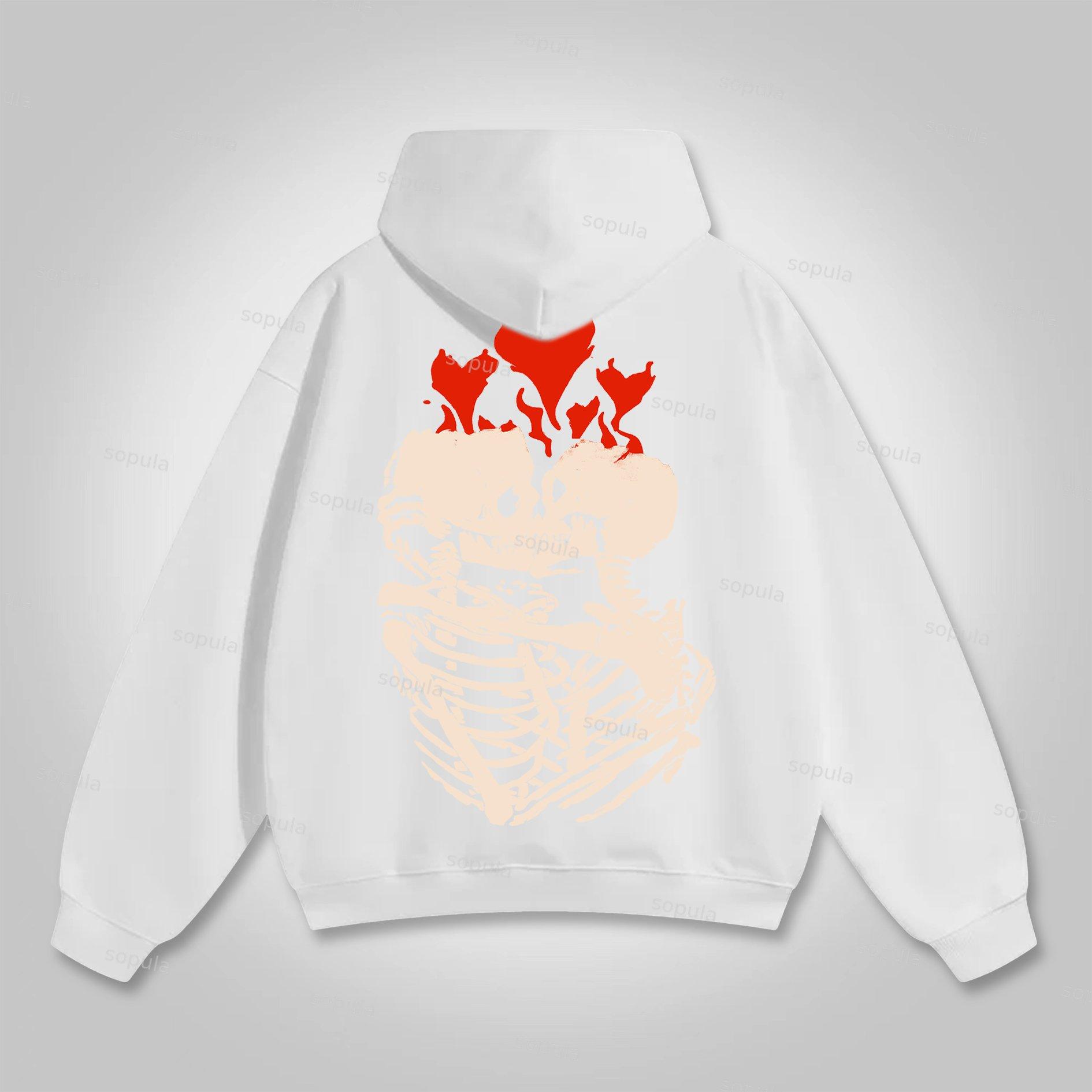 Til Death Do Us Part Graphic Puff Print Hoodie Product Image