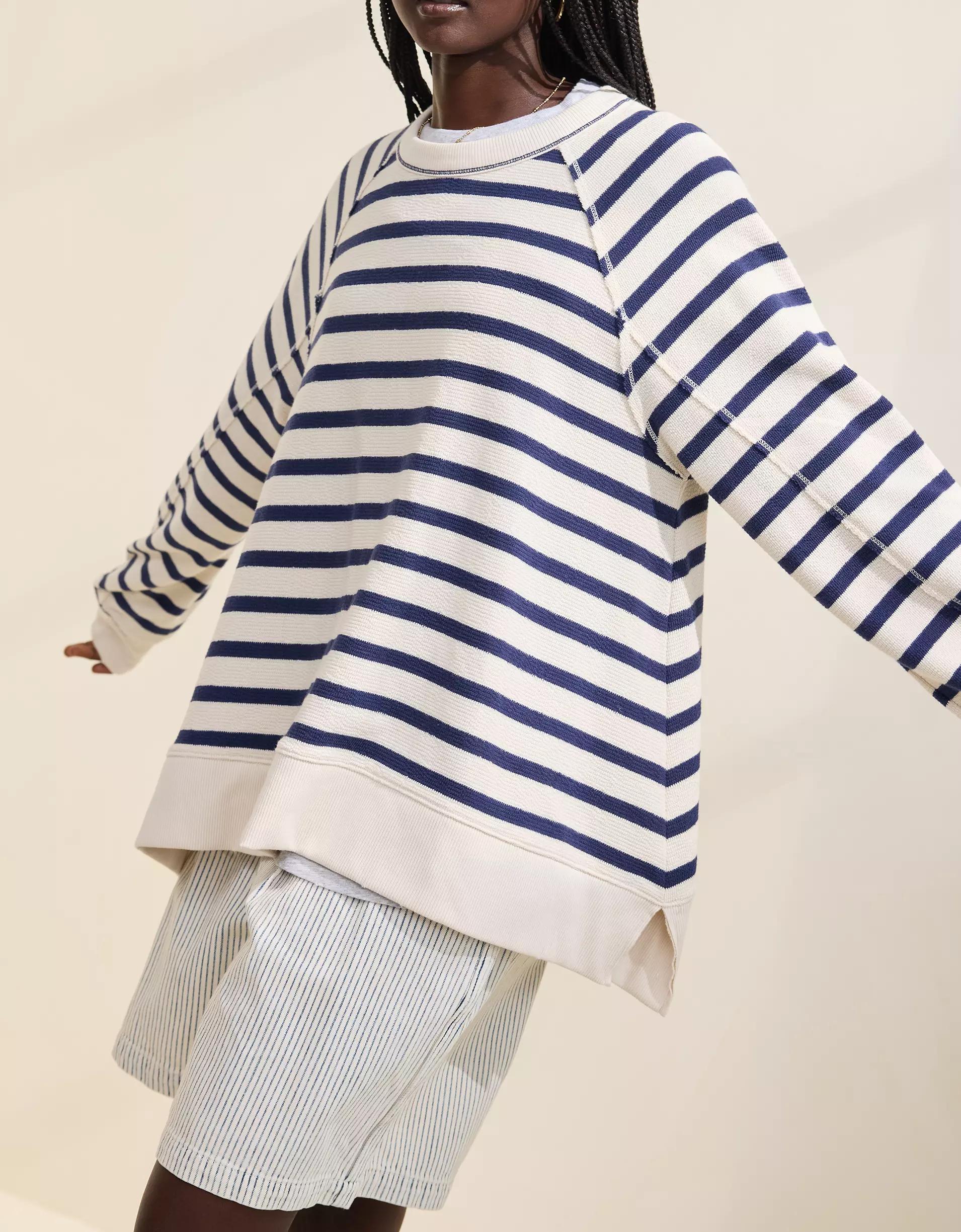 Aerie East West Crew Sweatshirt Product Image