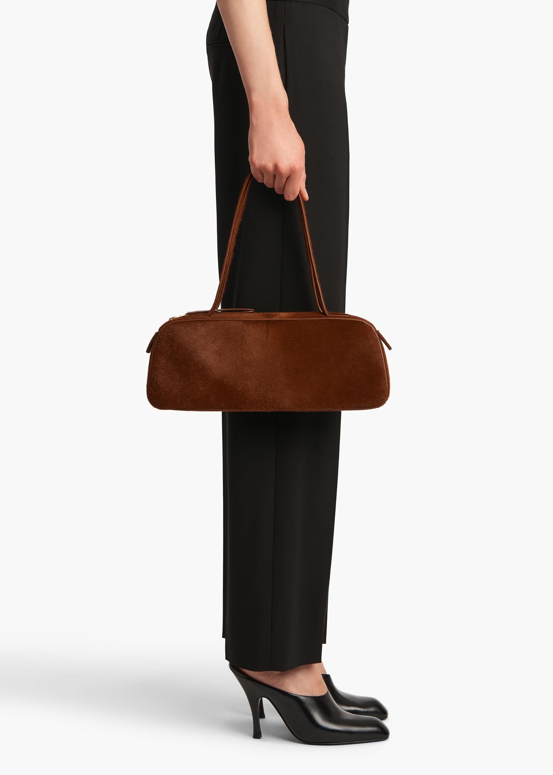 Simona Shoulder Bag in Rust Haircalf Product Image