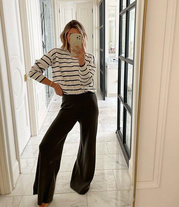 Splendid x Cella Jane Blog Knit Crew Neck Long Sleeve Front Seam Sweater Product Image