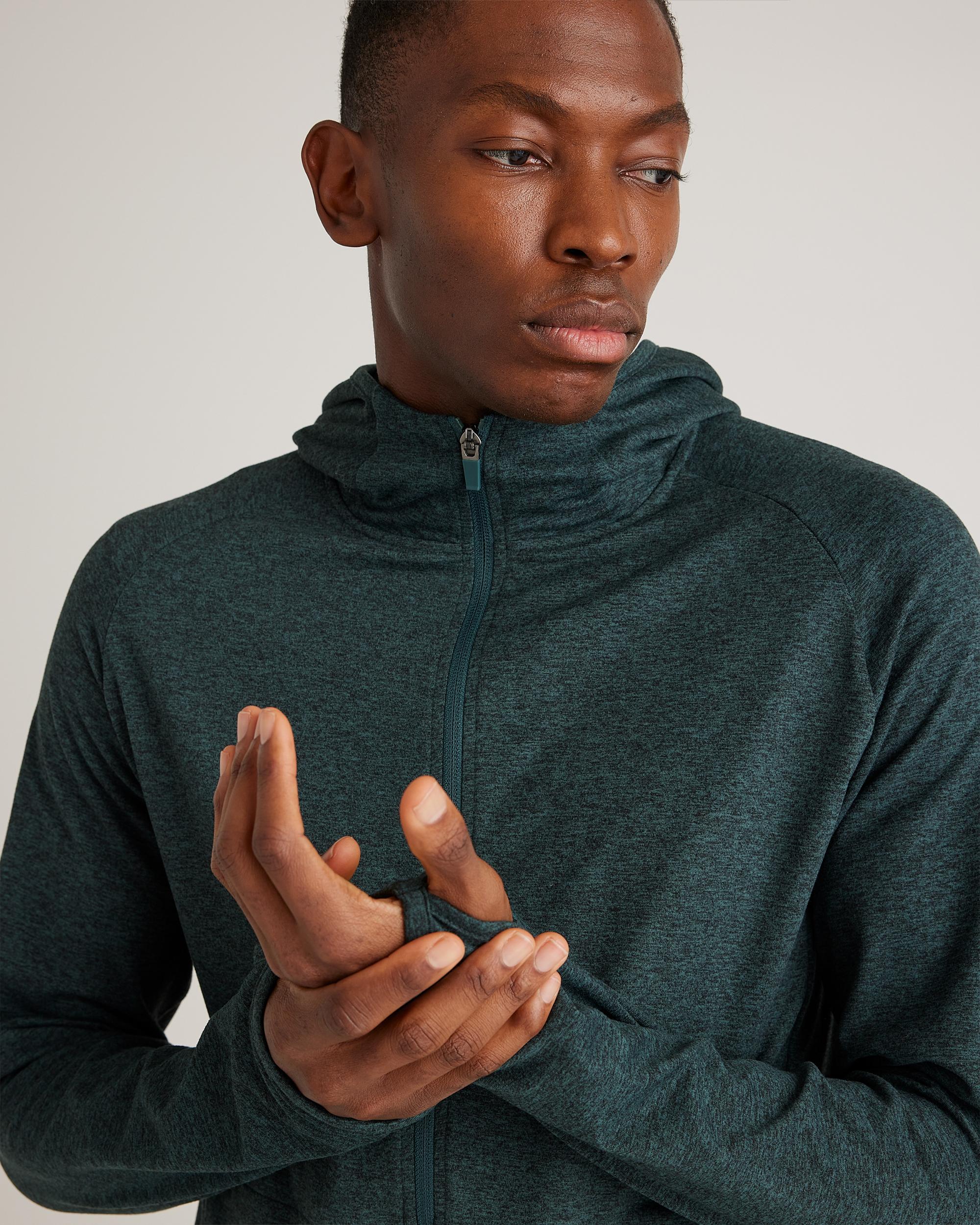 Quince | Men's Super Soft Performance Zip Hoodie Flowknit Activewear, Recycled Polyester Product Image