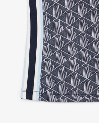 Slim Fit Monogram Jacquard Polo Shirt Product Image