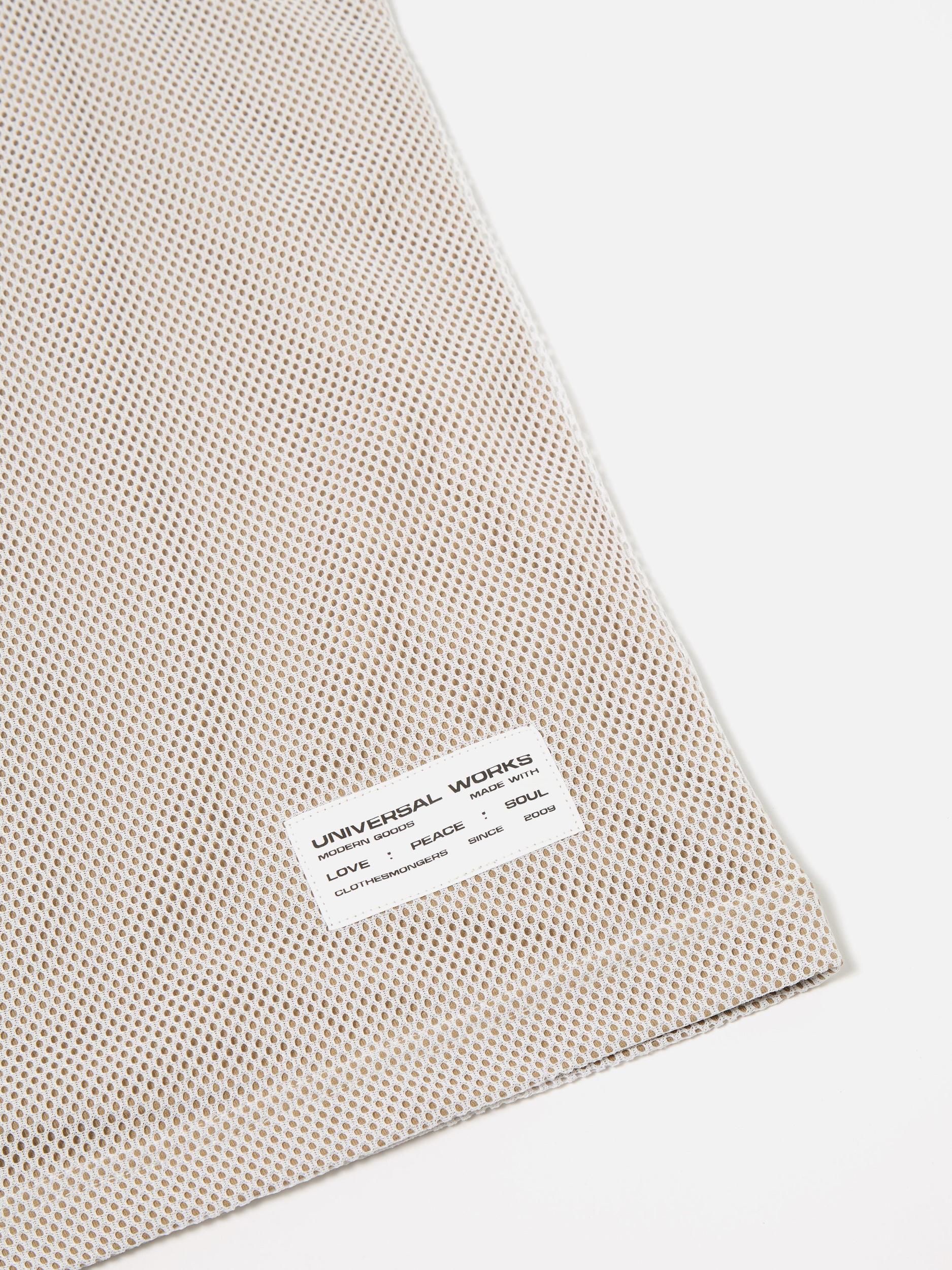 White/Sand Mesh/Single Jersey Basketball Vest Product Image