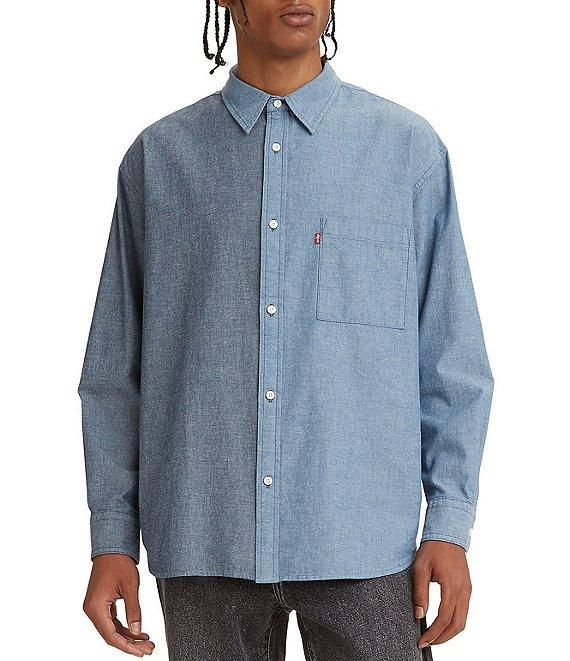 Levi's® Slouchy Pieced Chambray Button Down Shirt Product Image