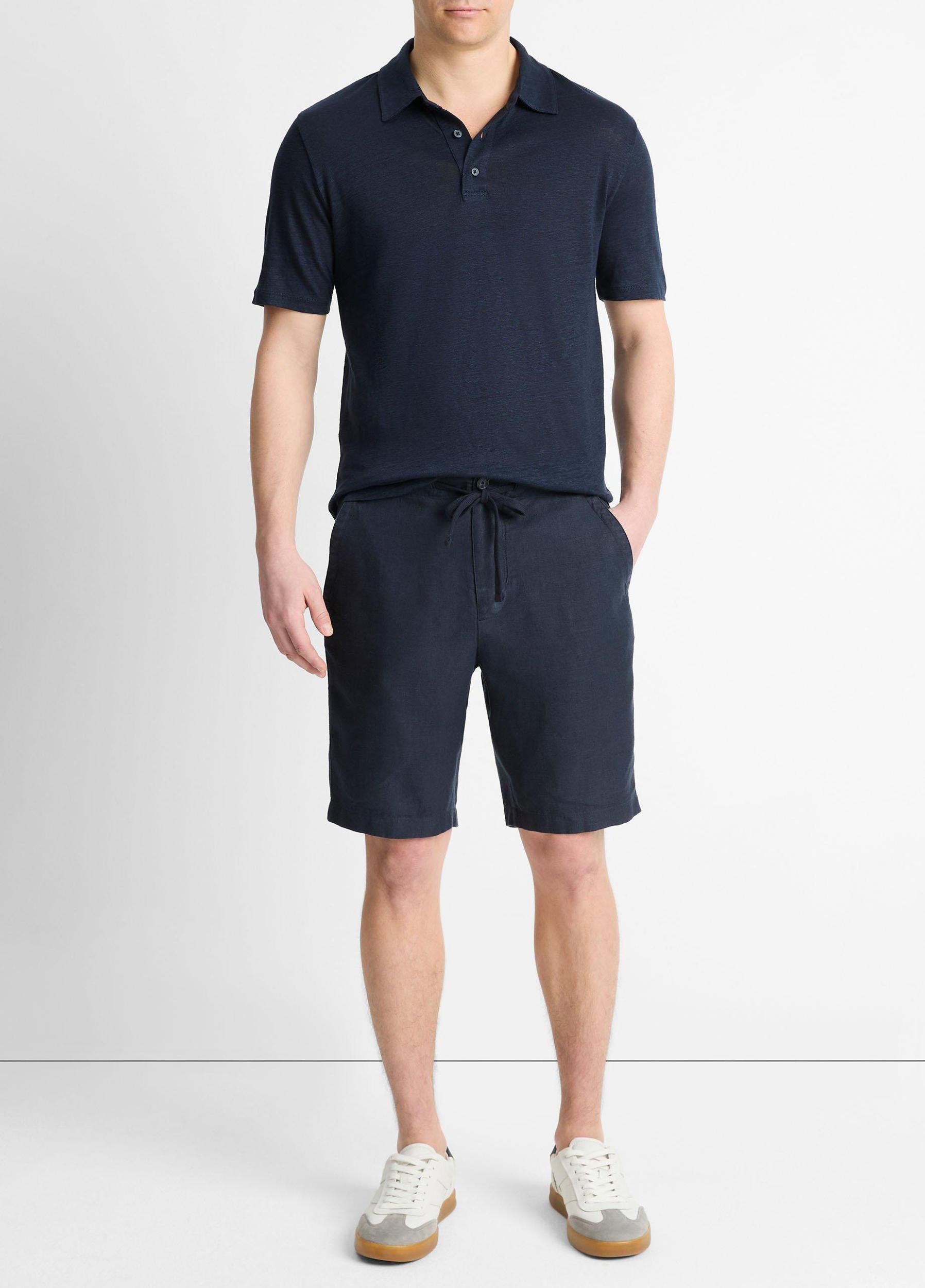 Linen Polo Shirt Product Image