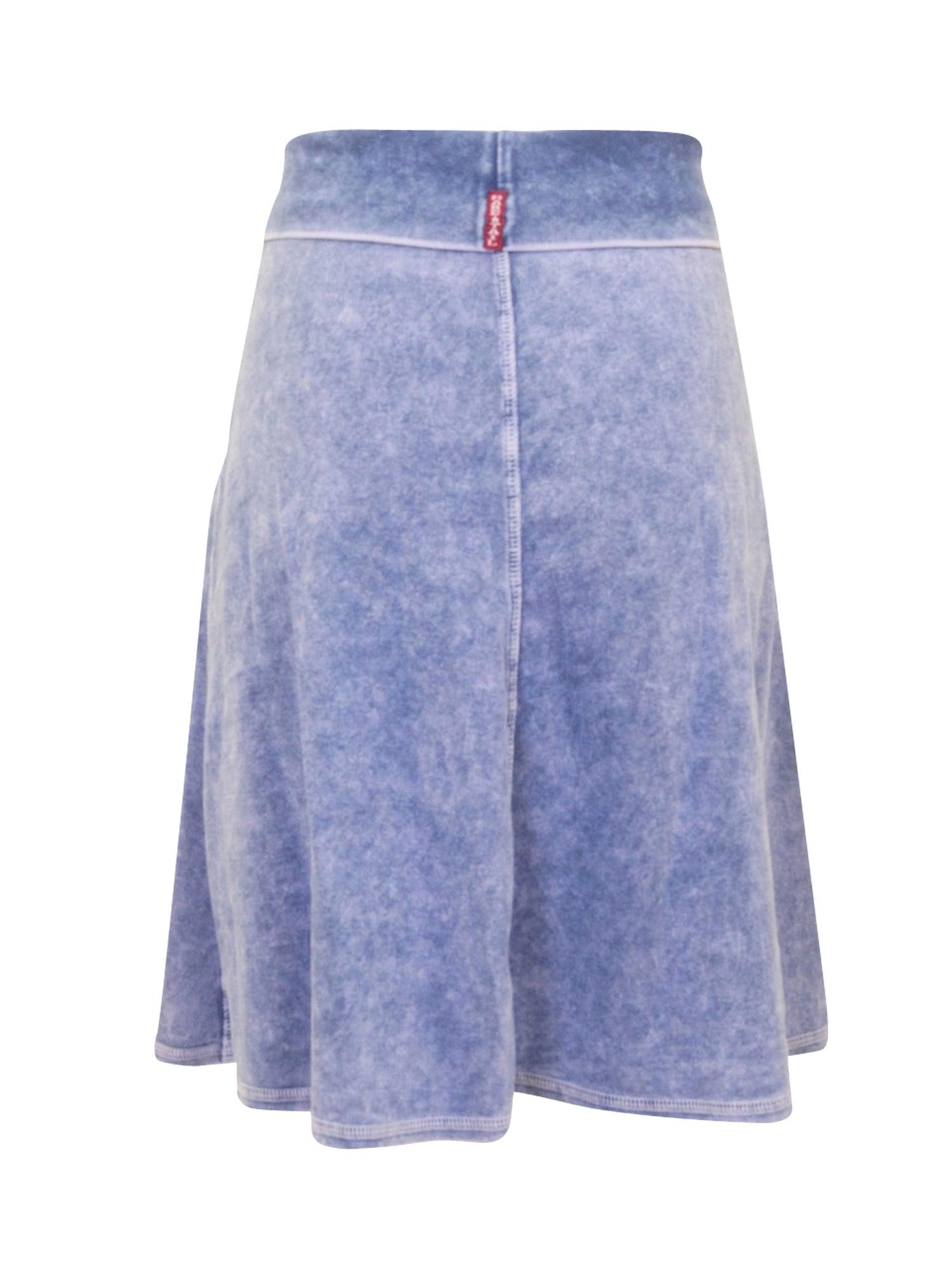 Hard Tail Forever Knee Length A-Line Rolldown Waist Skirt (Style B-126) Product Image