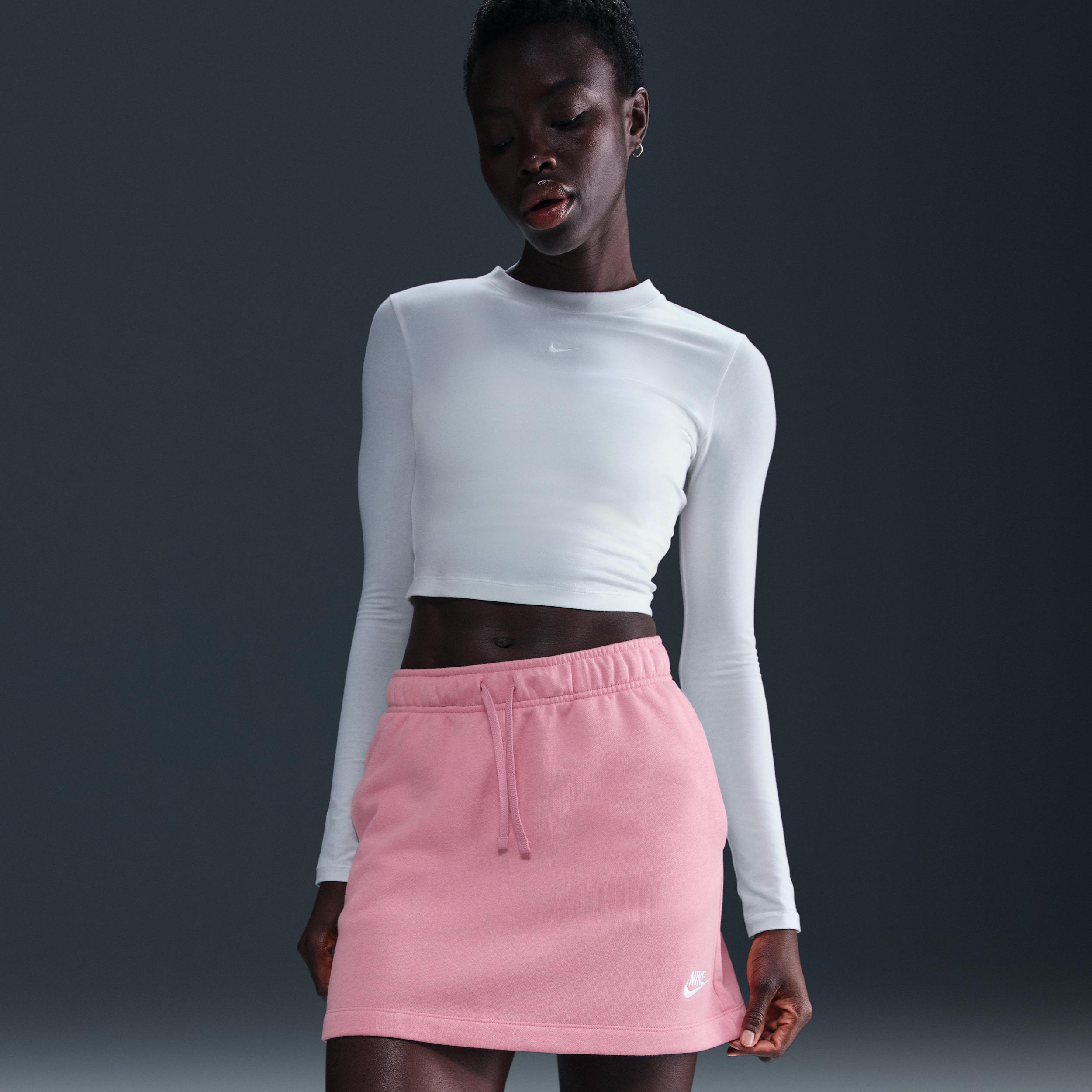 Womens Nike Sportswear Club Fleece Mid-Rise Skirt | HV2344-699 Product Image