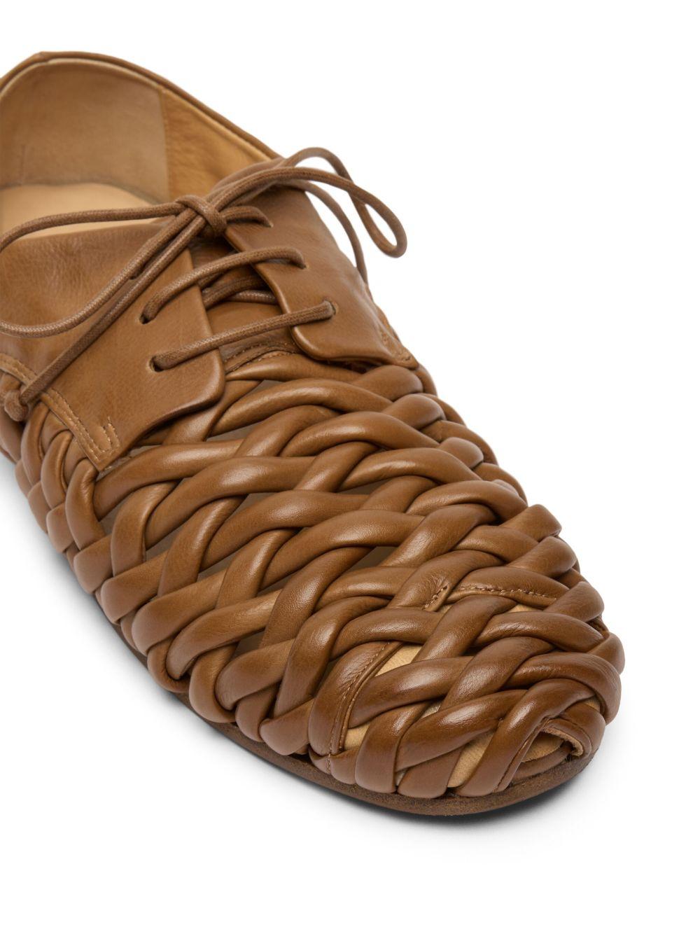 interwoven leather Derby shoes Product Image