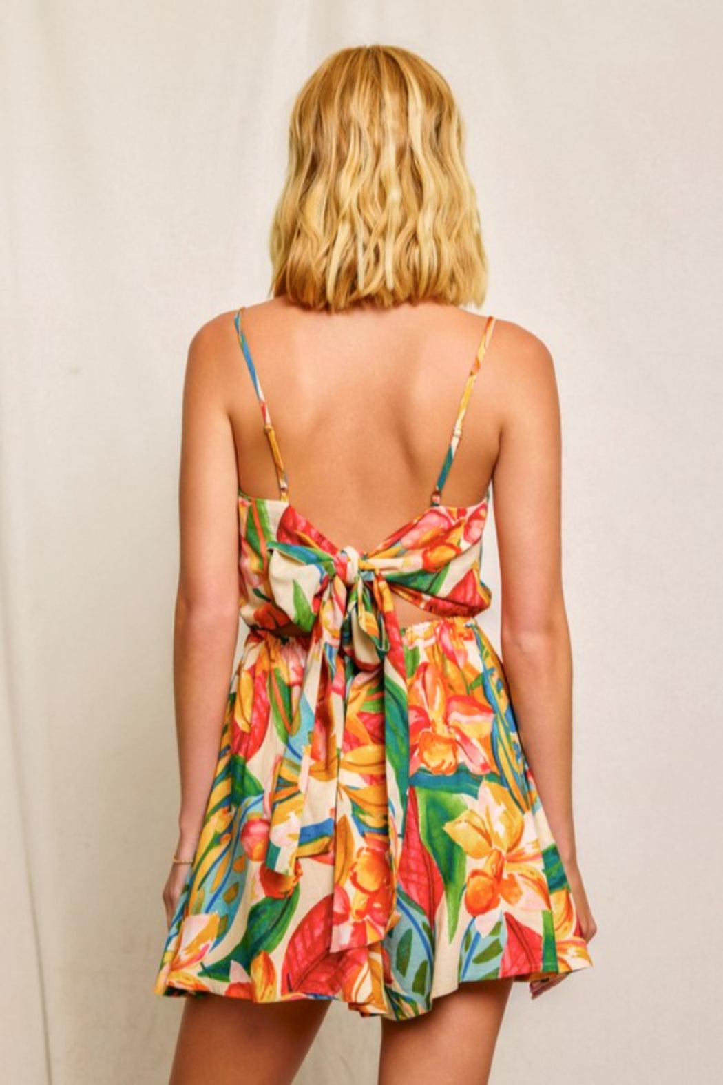 Tie Back Romper Product Image