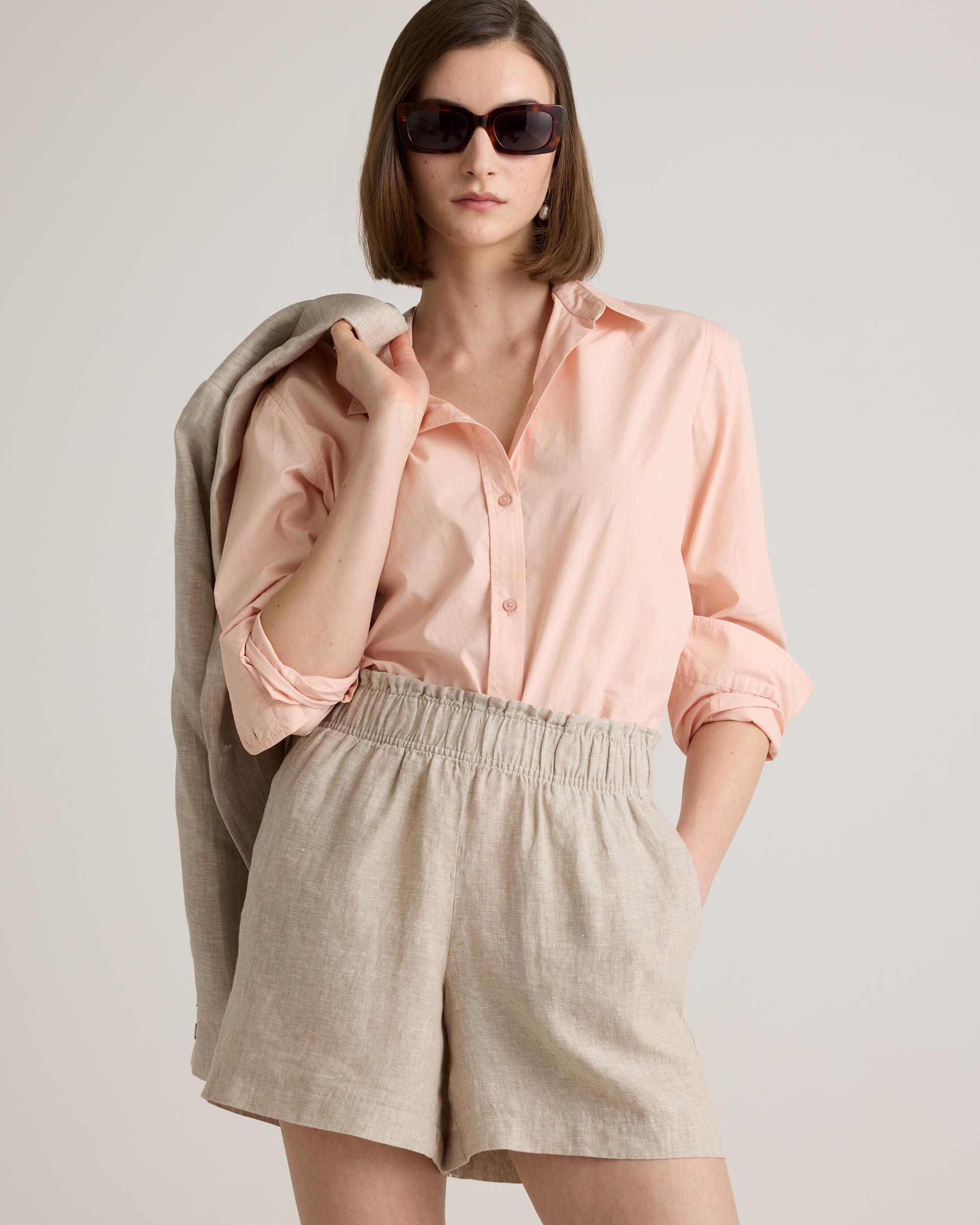 Quince | Women's Poplin Long Sleeve Shirt Organic Cotton Product Image