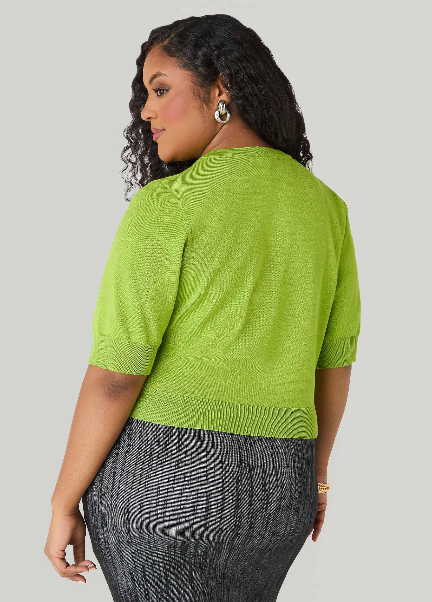 Knitted Crop Cardigan Product Image