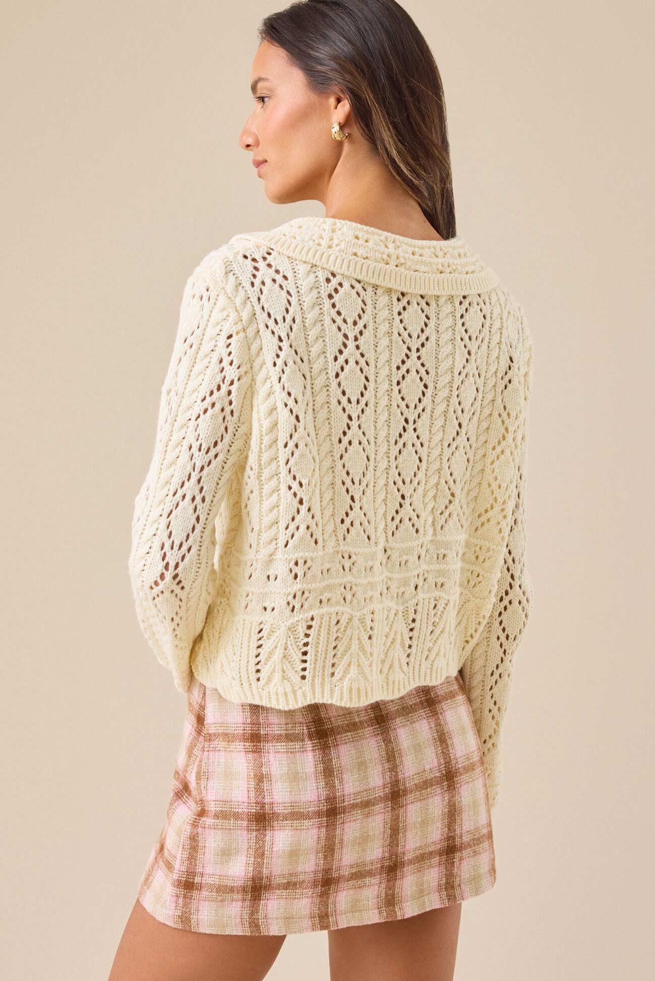 Hattie Crochet Sweater Product Image