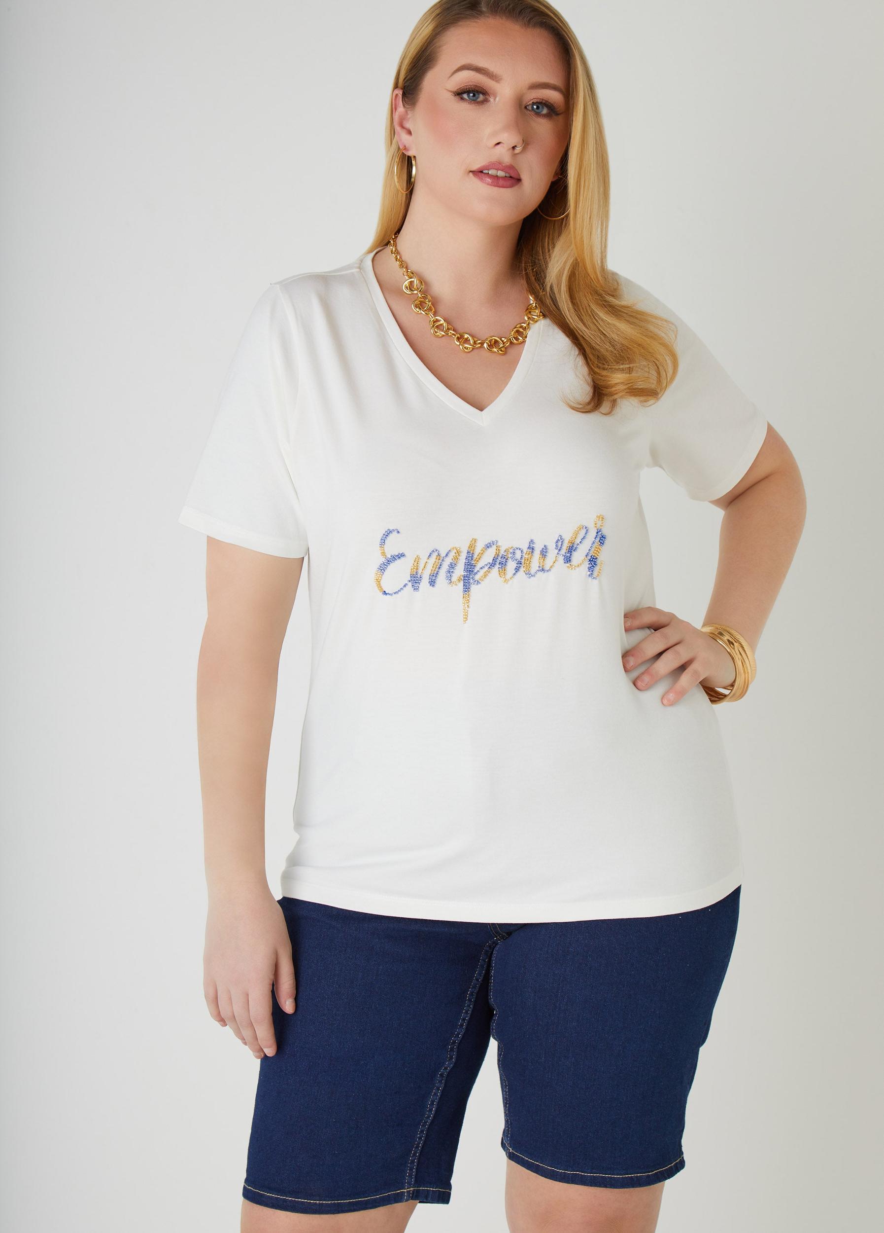 Beaded Empower Tee Product Image