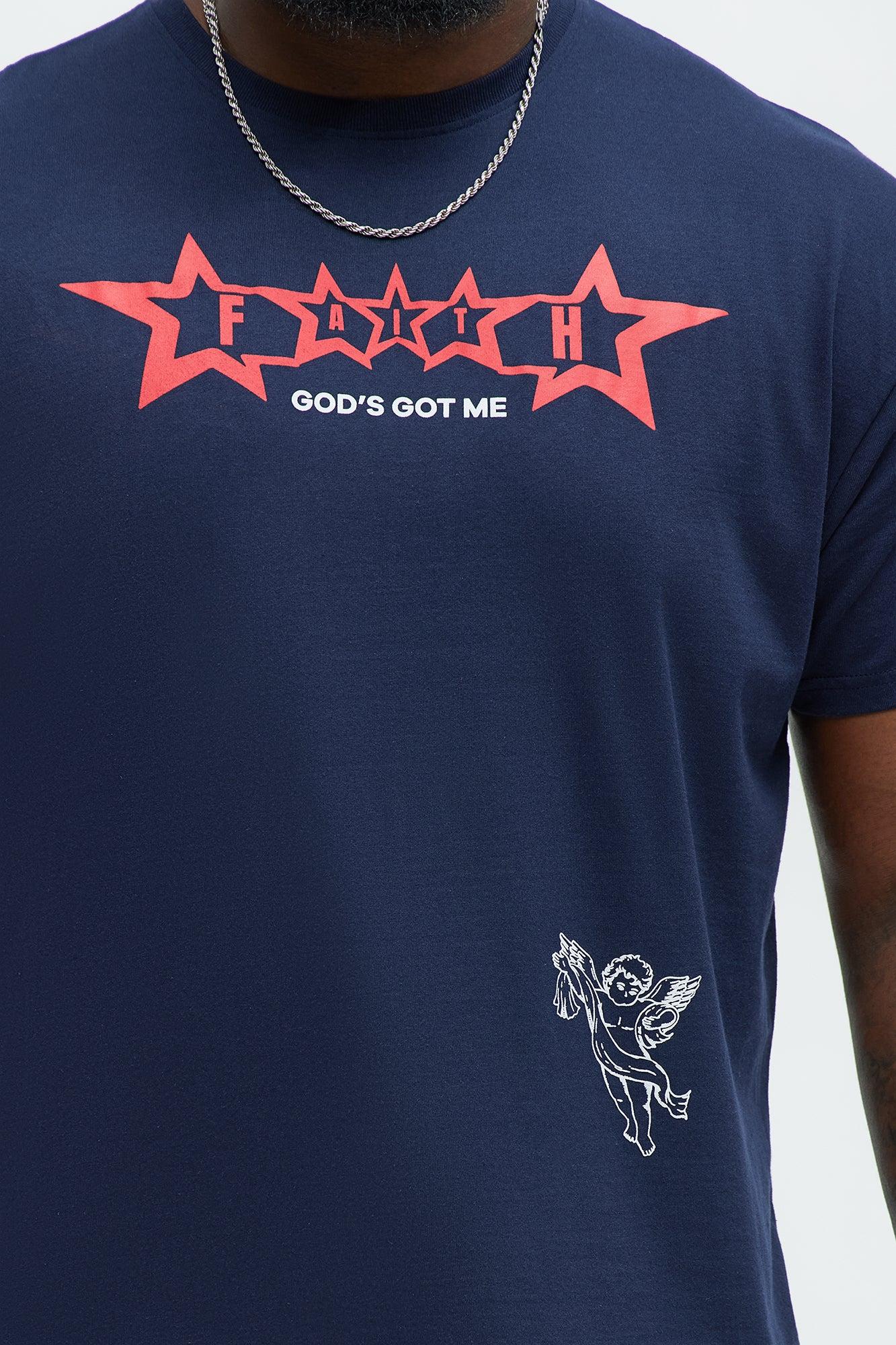 God's Got Me Short Sleeve Tee - Navy Product Image
