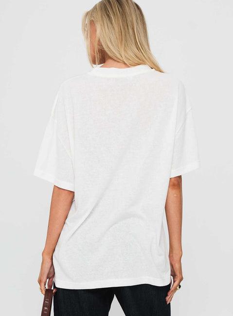 Zaydee Oversized Tee White Product Image