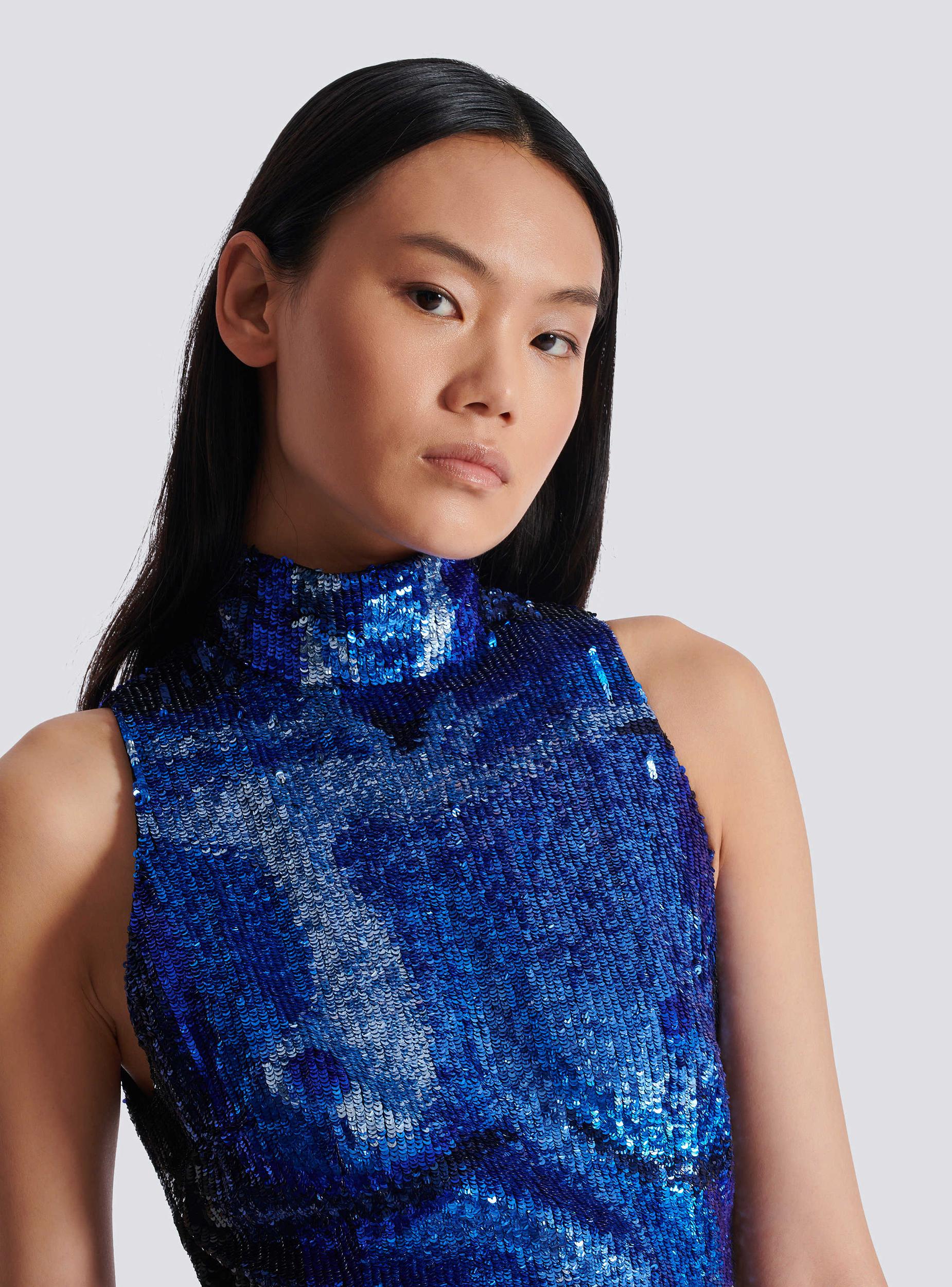 Embroidered dress with body motif Product Image