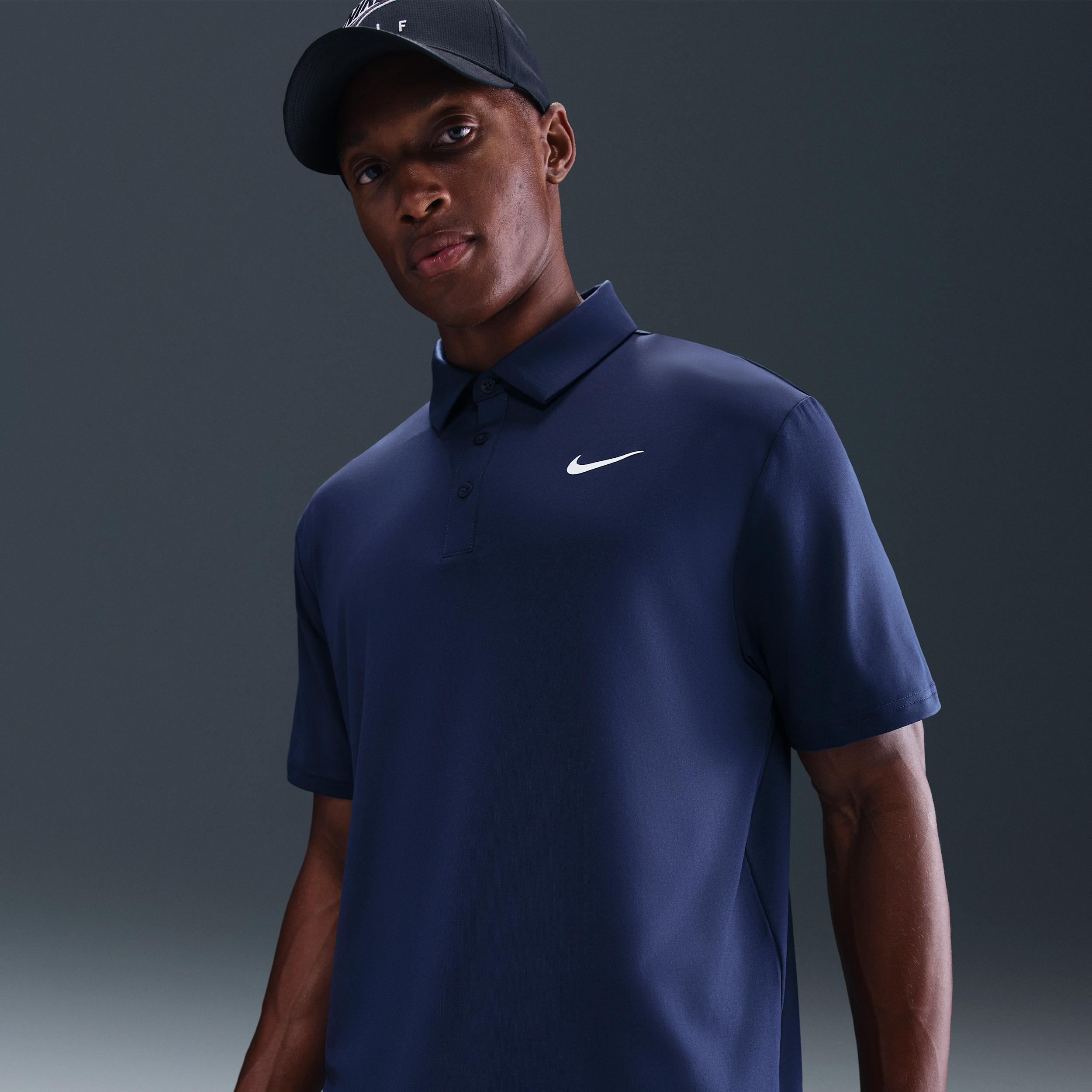Nike Mens Tour Dri-FIT Solid Golf Polo | FZ7481-410 Product Image