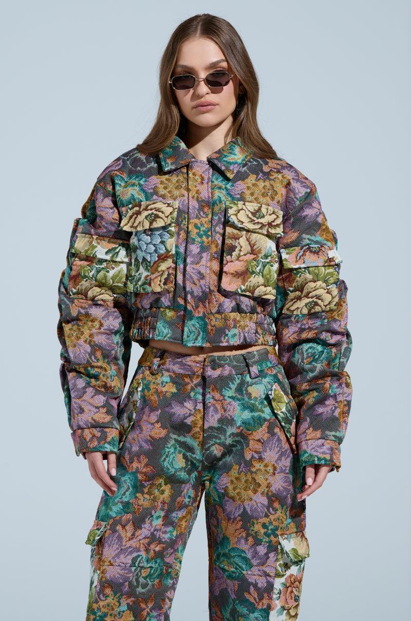 LOGAN SQUARE JACQUARD BOMBER Product Image