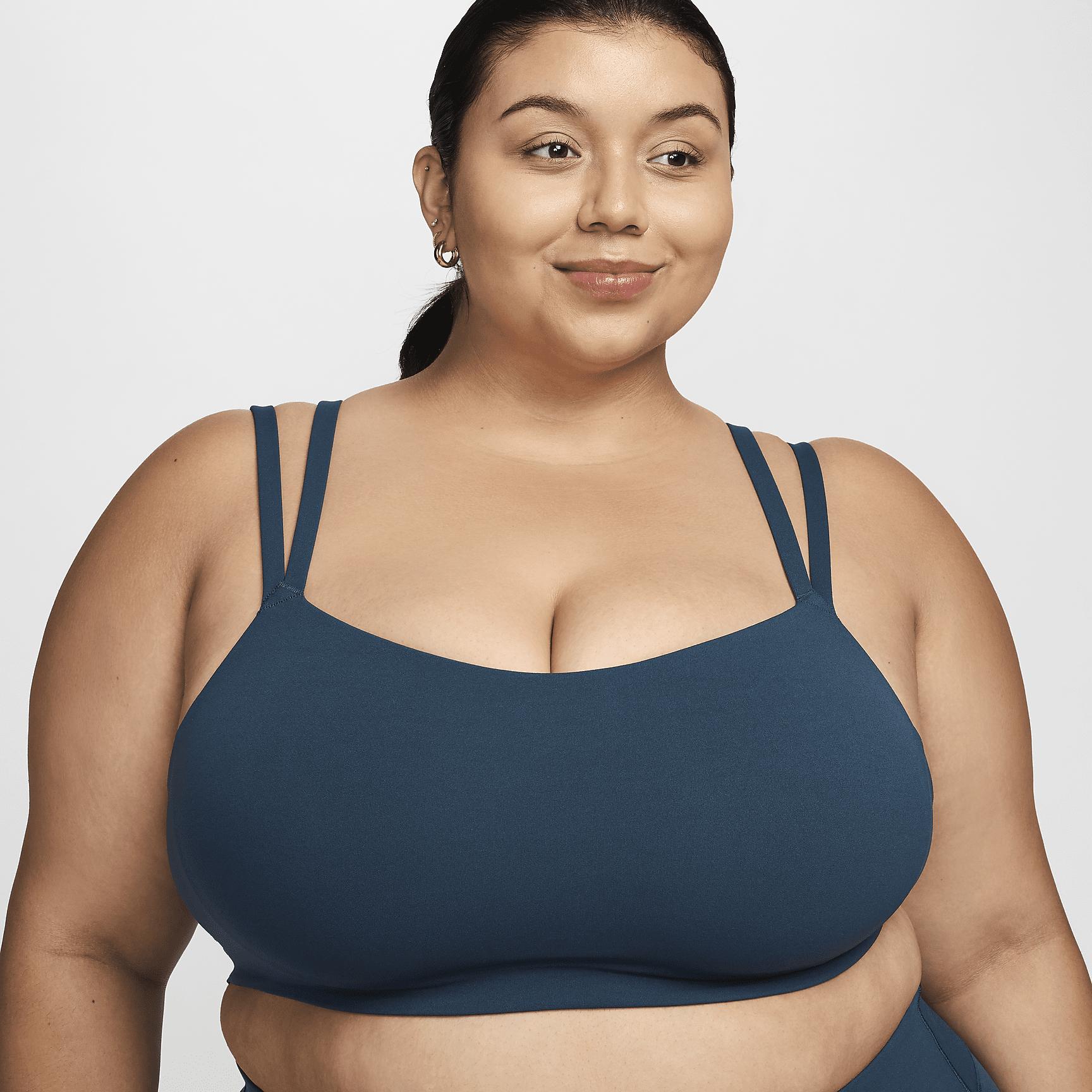 Nike Womens Zenvy Strappy Light-Support Padded Sports Bra (Plus Size) | DQ2810-478 Product Image