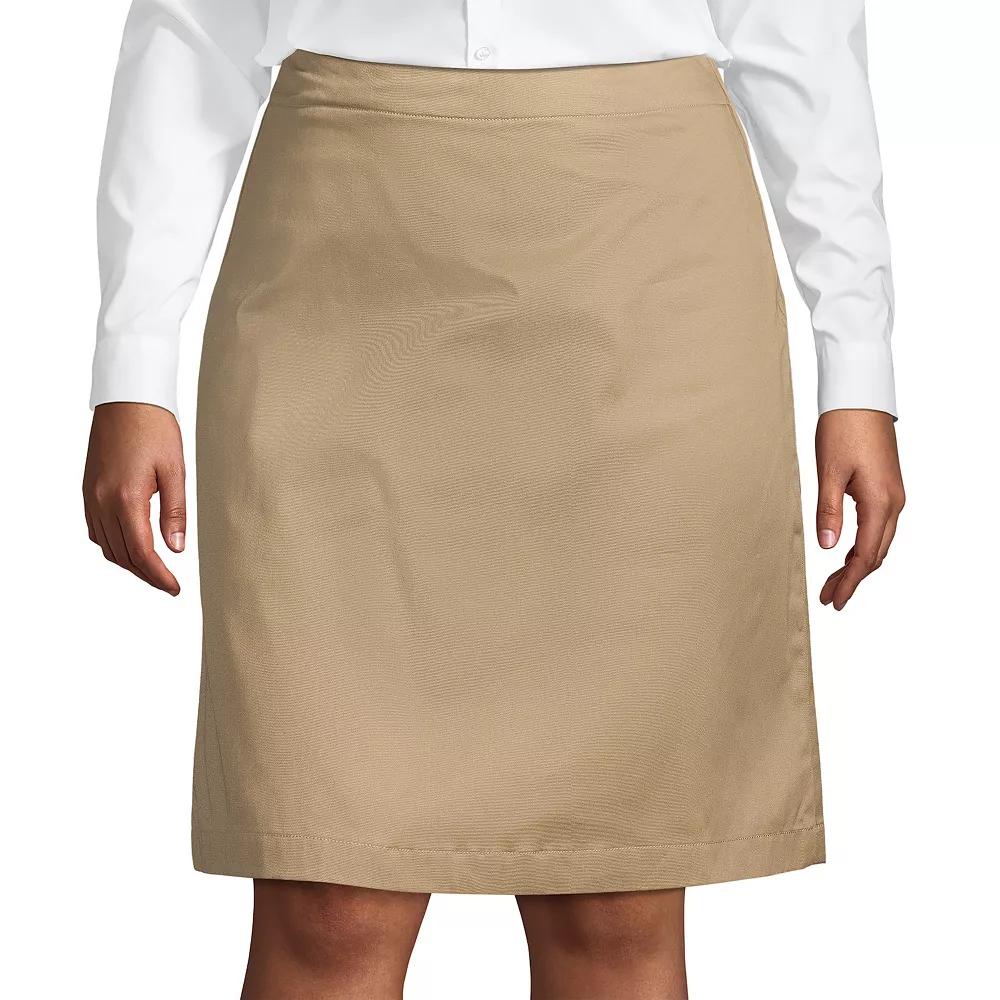 Plus Size Lands' End School Uniform Blend Chino Skort, Women's, Size: 18 W, Classic Blue Product Image
