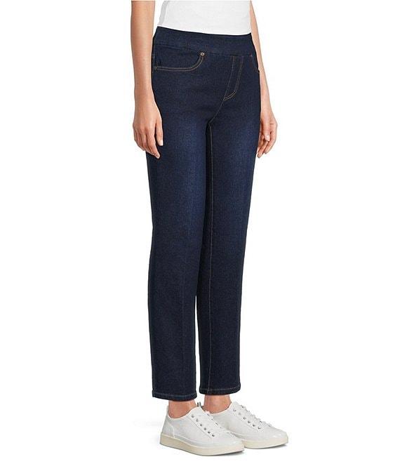 Multiples Stretch Relaxed Pull-On Ankle Jeans Product Image