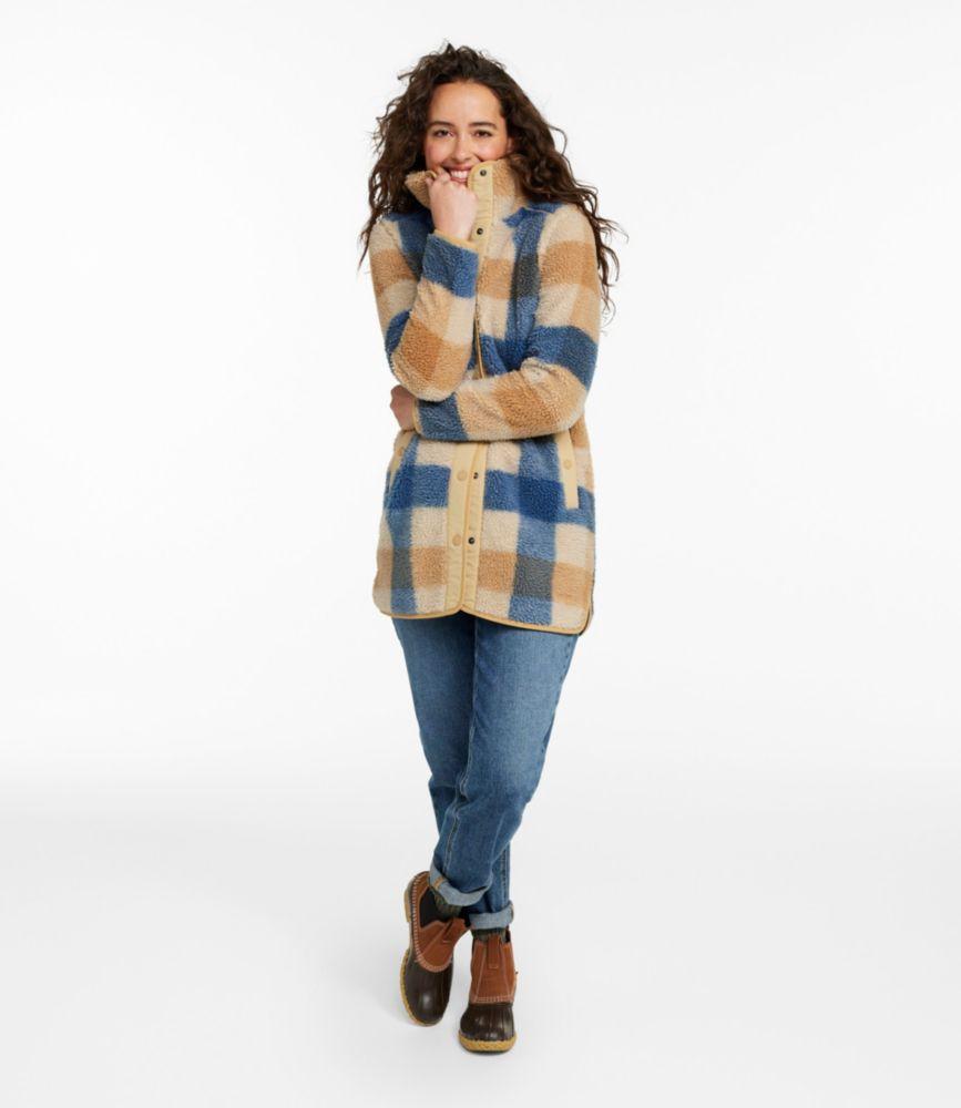 Women's Bean's Sherpa Fleece Coat, Print Product Image