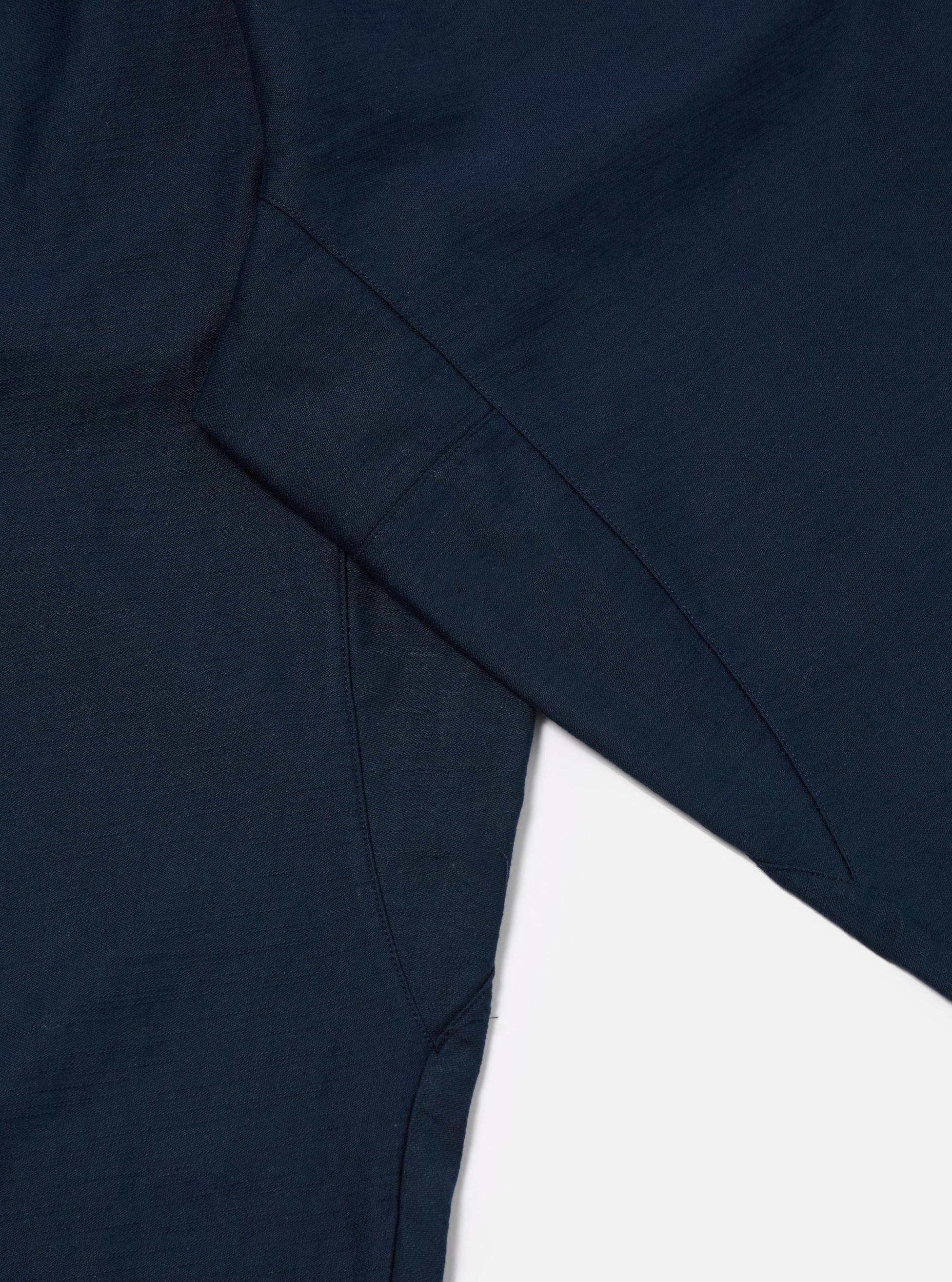 Universal Works Braga Pant in Navy Slub Sateen Product Image