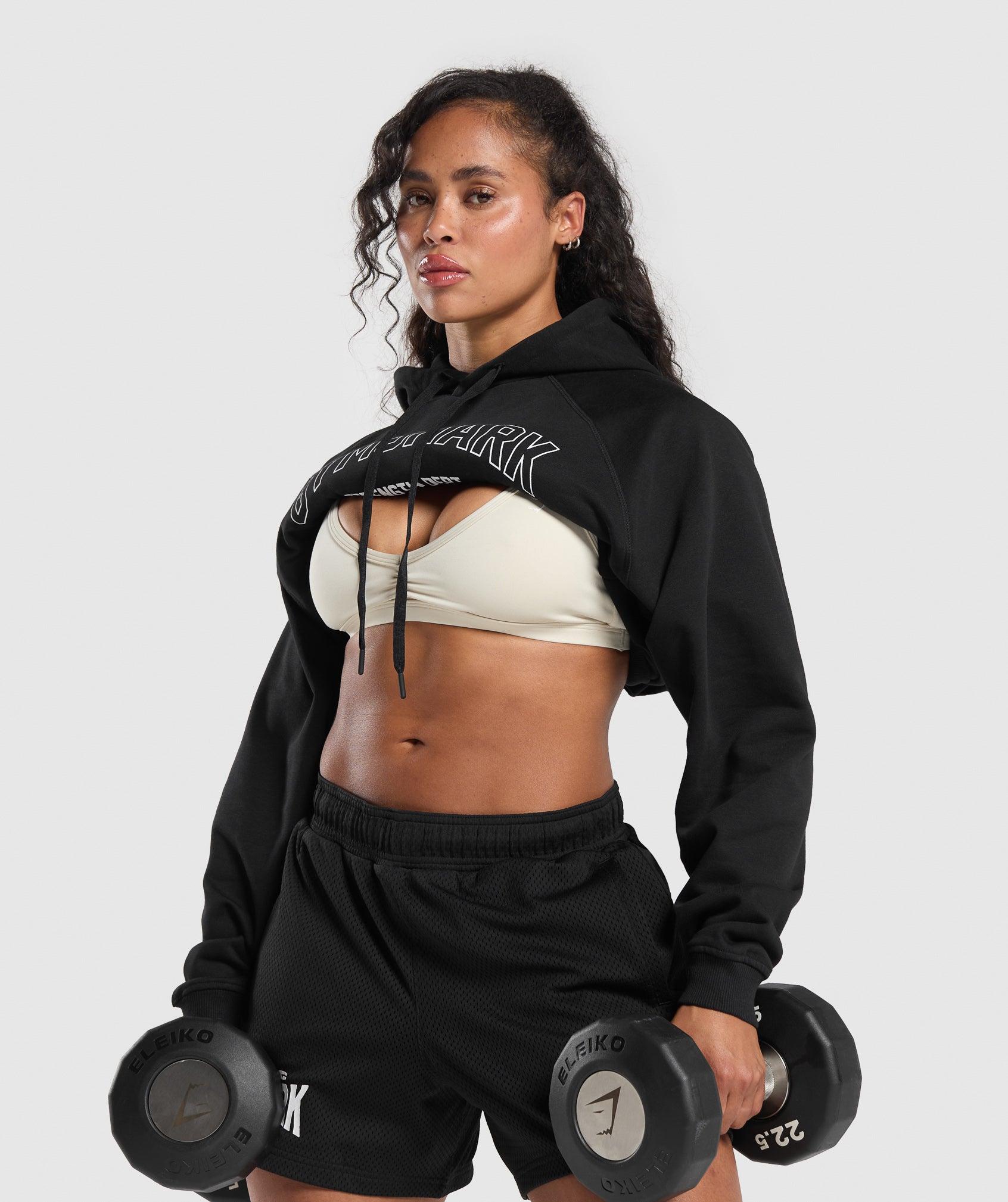 Gymshark Strength Department Oversized Hoodie - Black Female Product Image
