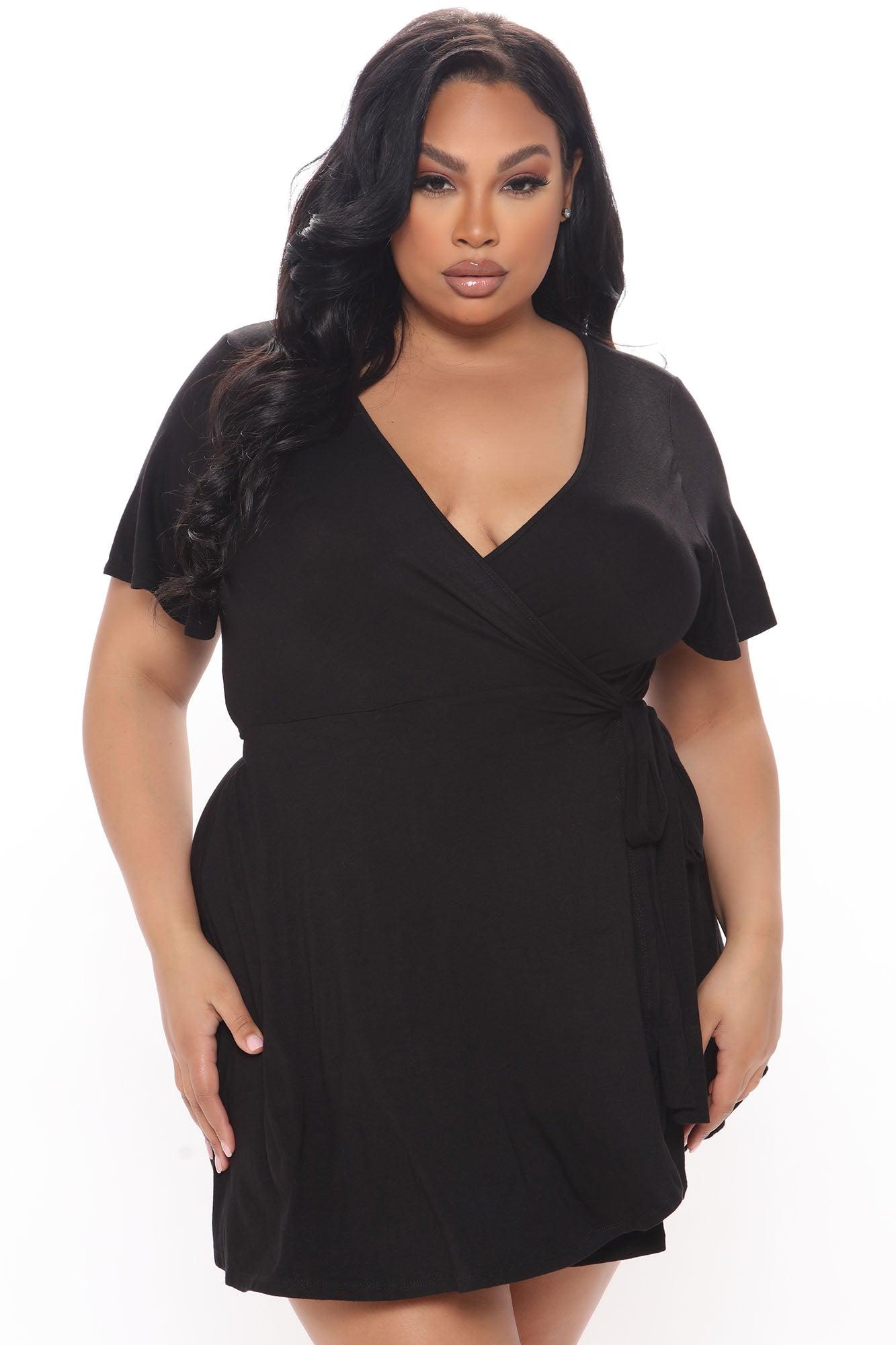 Rhonda Wrap Romper - Black Product Image