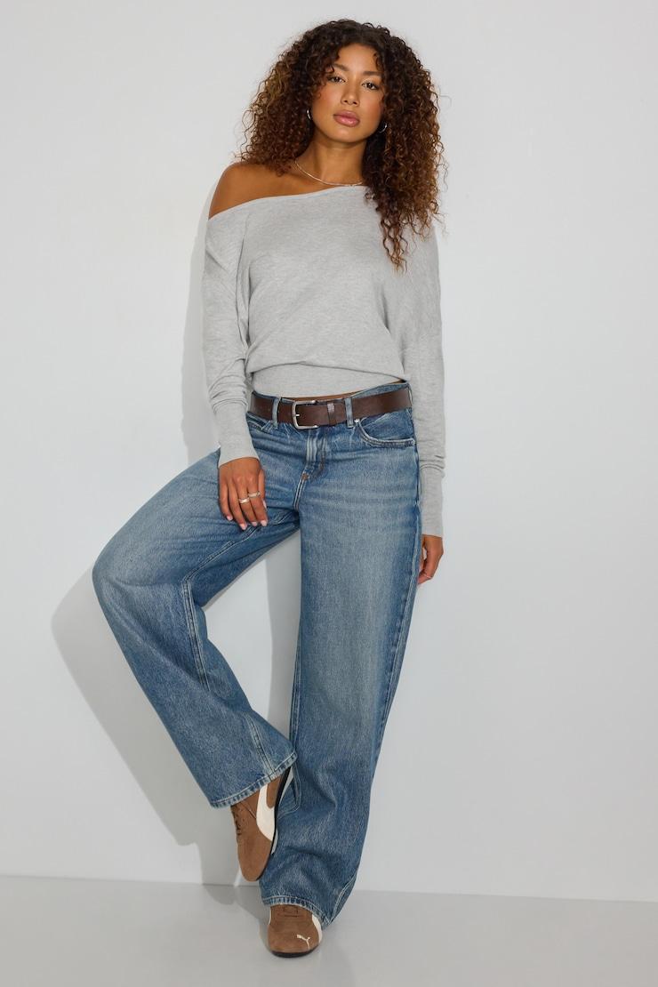 Rae Asymmetric Fine Sweater Product Image