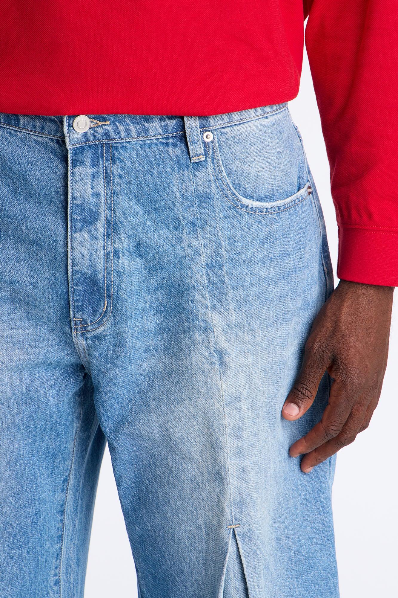 Barrel Pull On The Scene Pleated Jean - Medium Wash Product Image