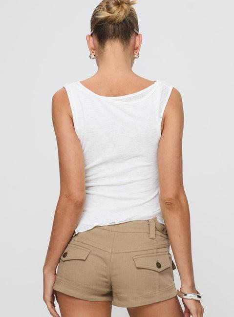 Lefort Tank Top White Product Image
