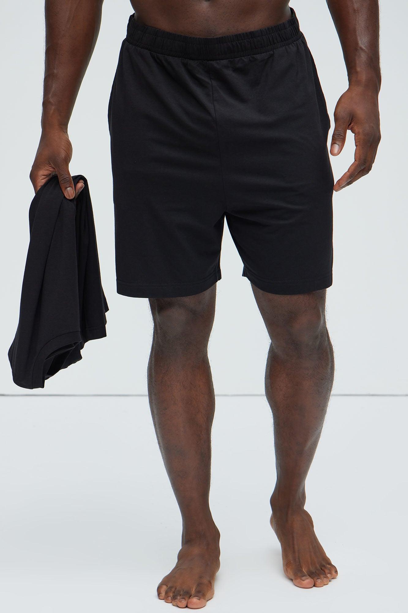 Essential Modal Lounge Shorts - Black Product Image