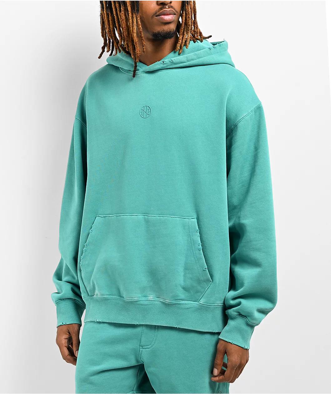 Ninth Hall Fundamentals Bay Blue Boxy Hoodie Product Image