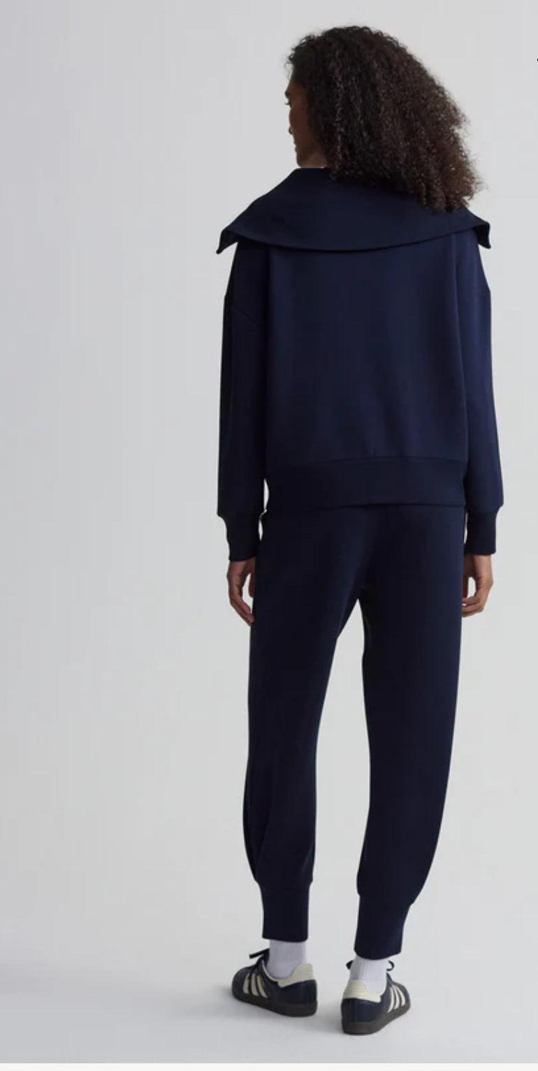 Catherine Half Zip Sweat Navy Product Image