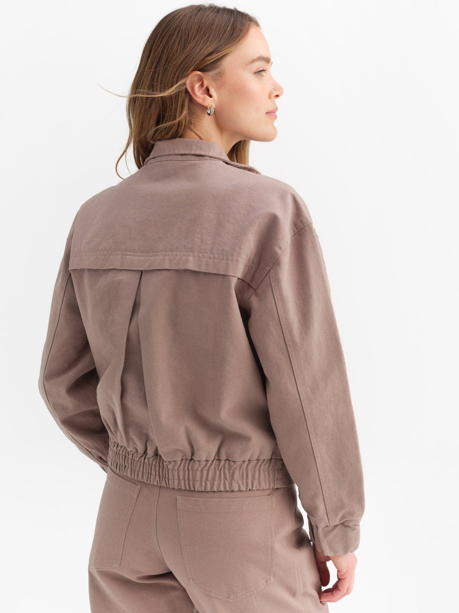 Organic Cotton Canvas Flight Jacket Female Product Image