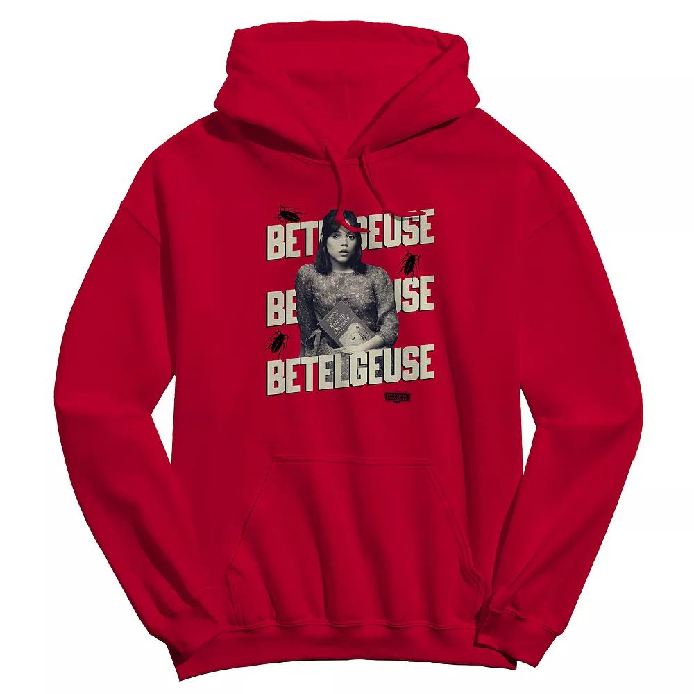 Men's Betelgeuse Repeat Beetlejuice Graphic Crew Fleece Hoodie, Adult Unisex,  Product Image