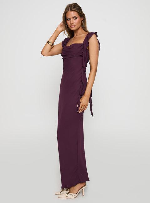 Lanai Maxi Dress Plum Product Image