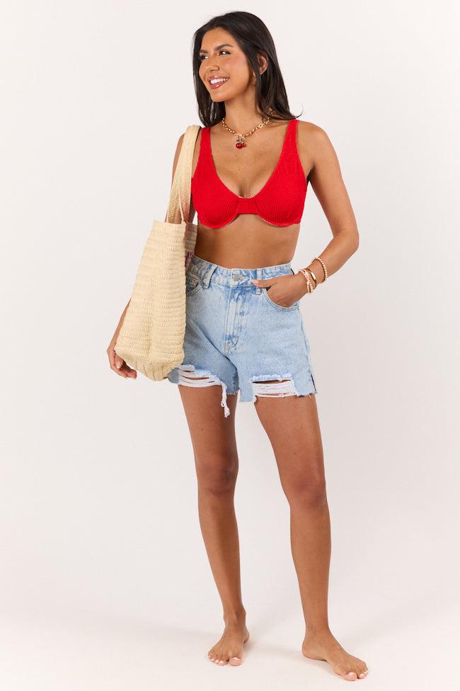 Summer Oasis Red Bikini Top  SALE Product Image