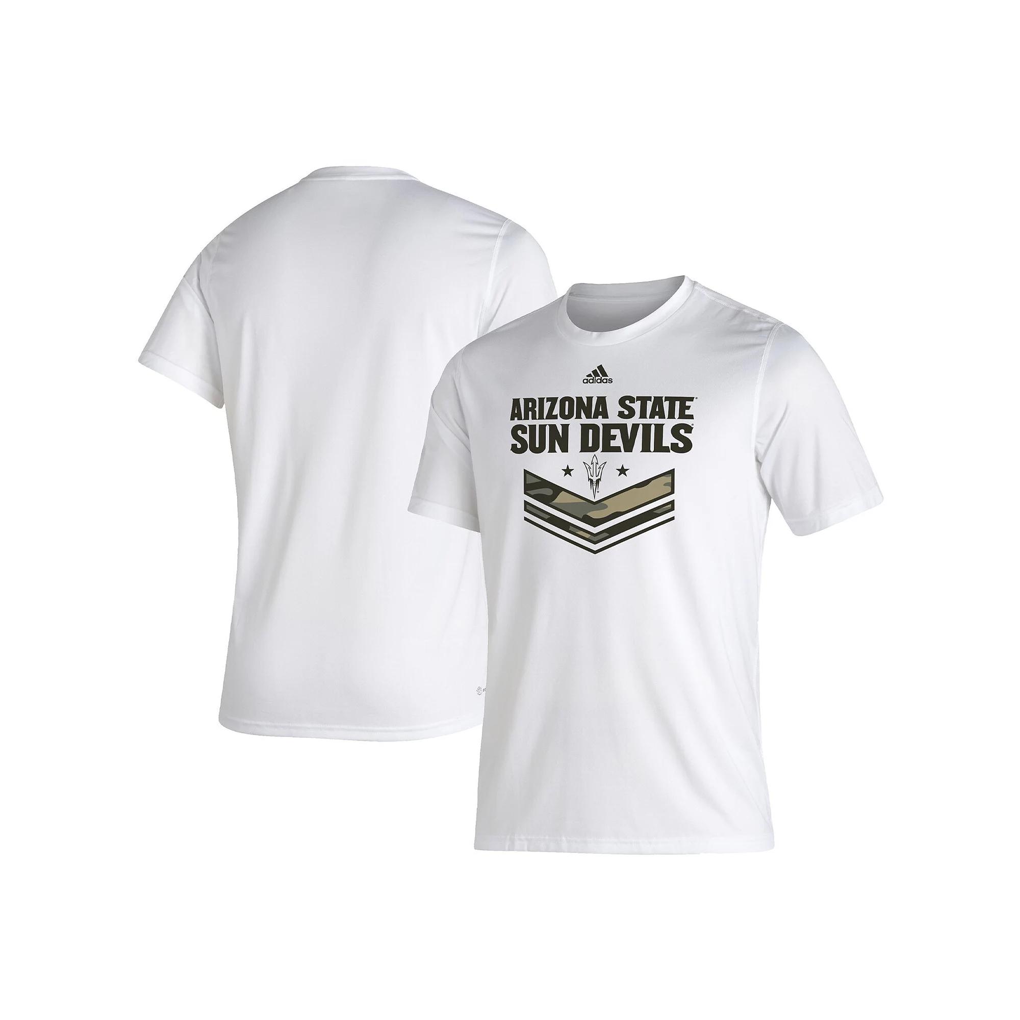 Men's adidas White Arizona State Sun Devils Military Appreciation Creator T-Shirt, Size: Medium Product Image