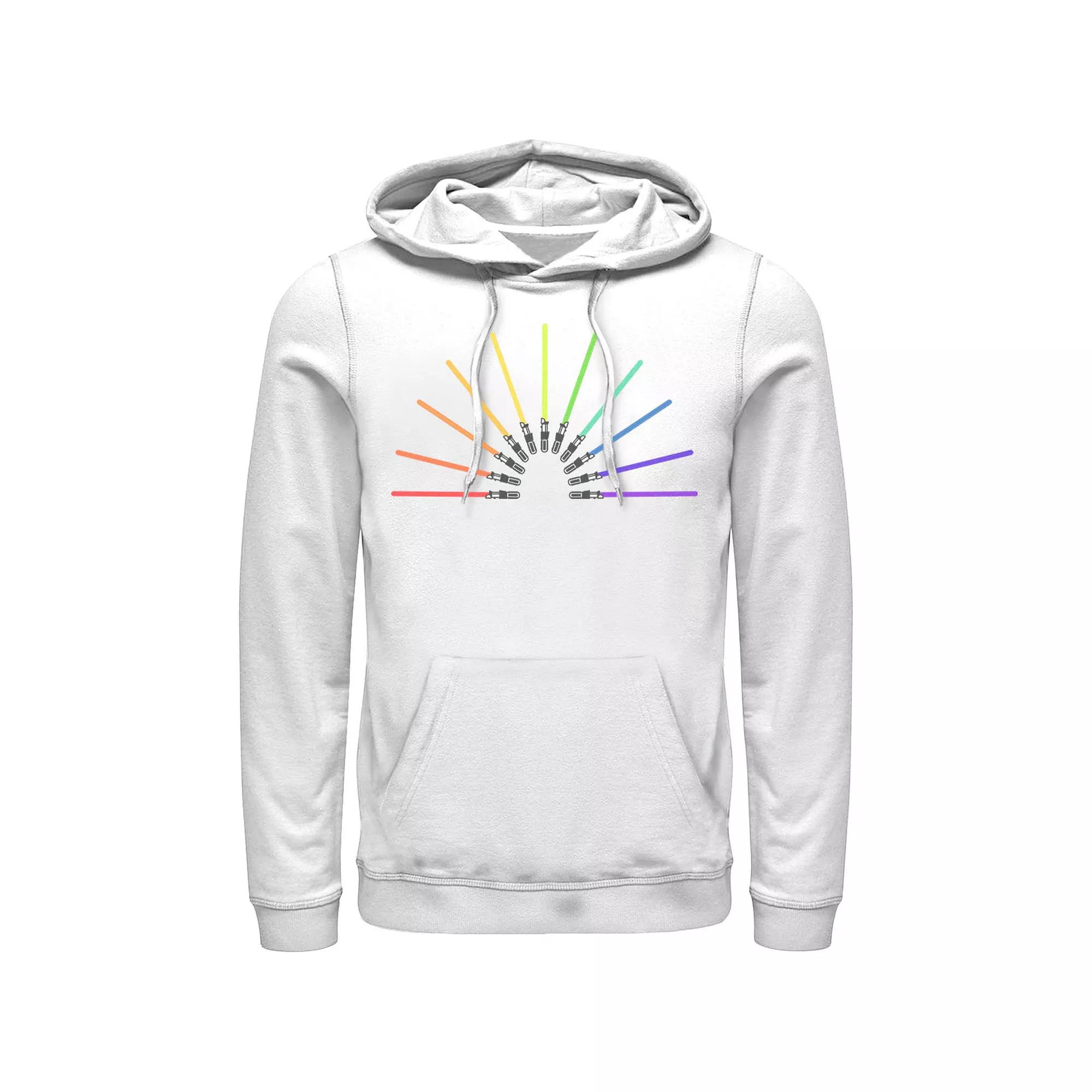 Men's Star Wars Pride Rainbow Lightsabers Hoodie,  Product Image