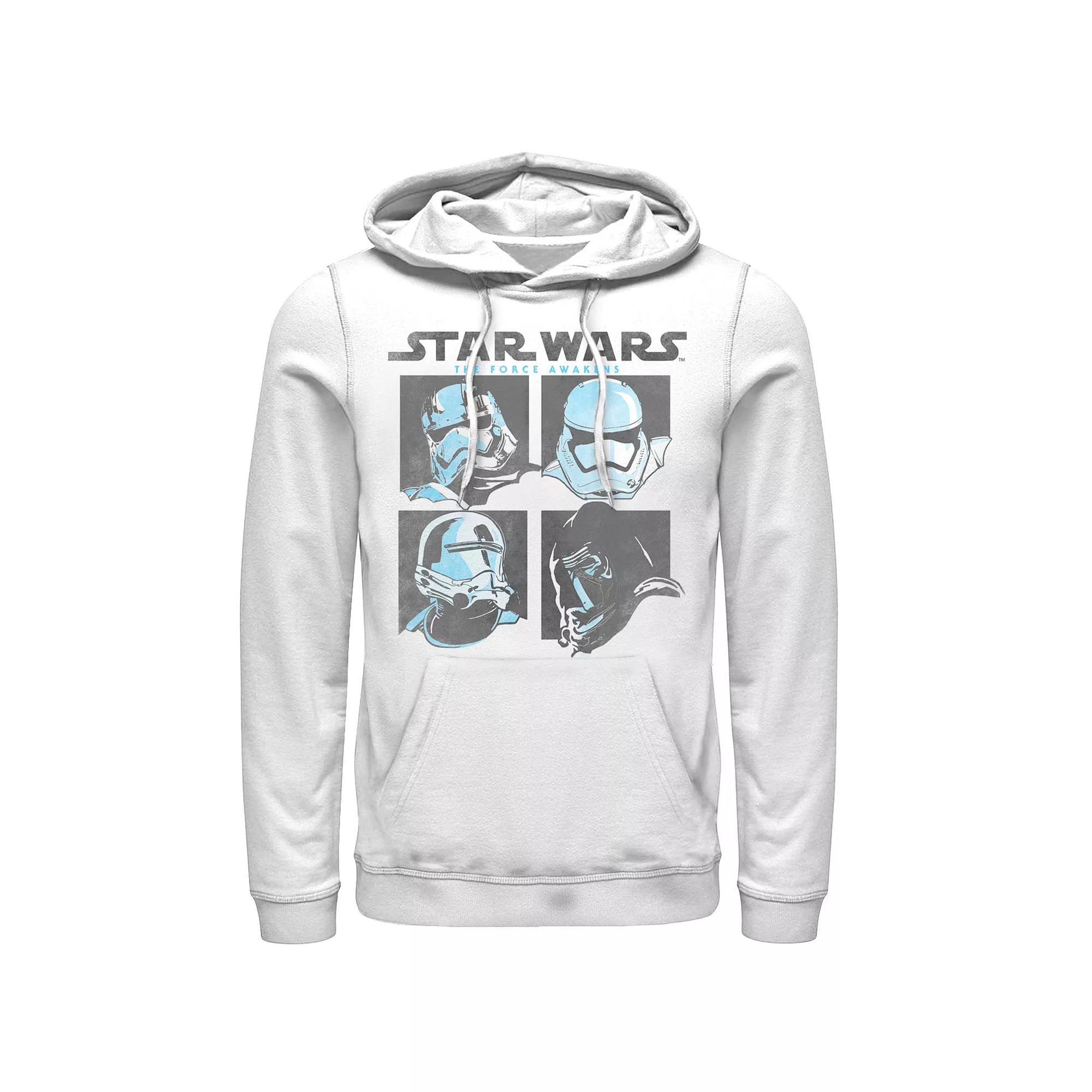 Mens Graphic Teen Guys Star Wars Mens Star Wars The Force Awakens Empire Square Graphic Hoodie, Men's, Size: Medium, White Product Image