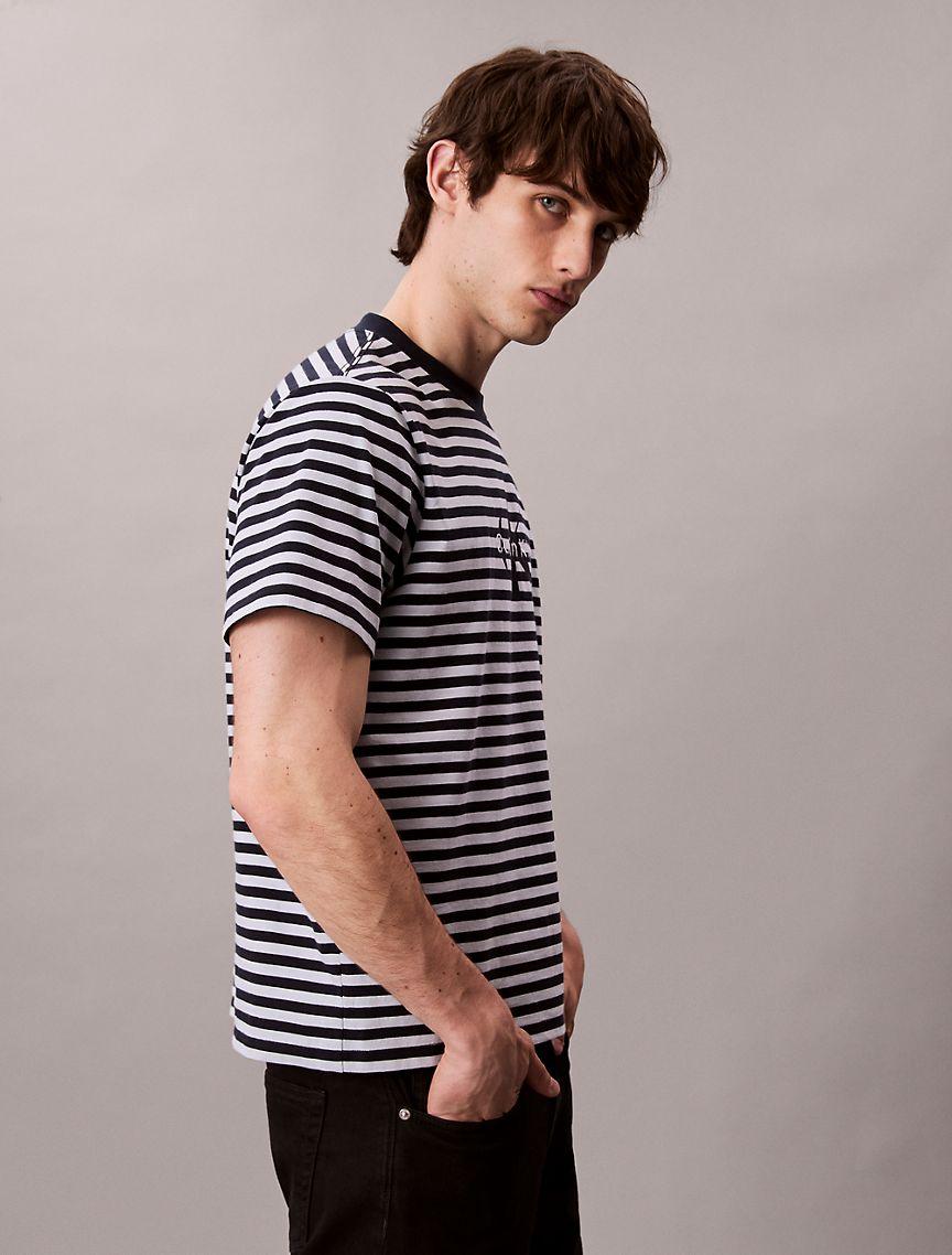 Monogram Stripe Relaxed T-Shirt Product Image