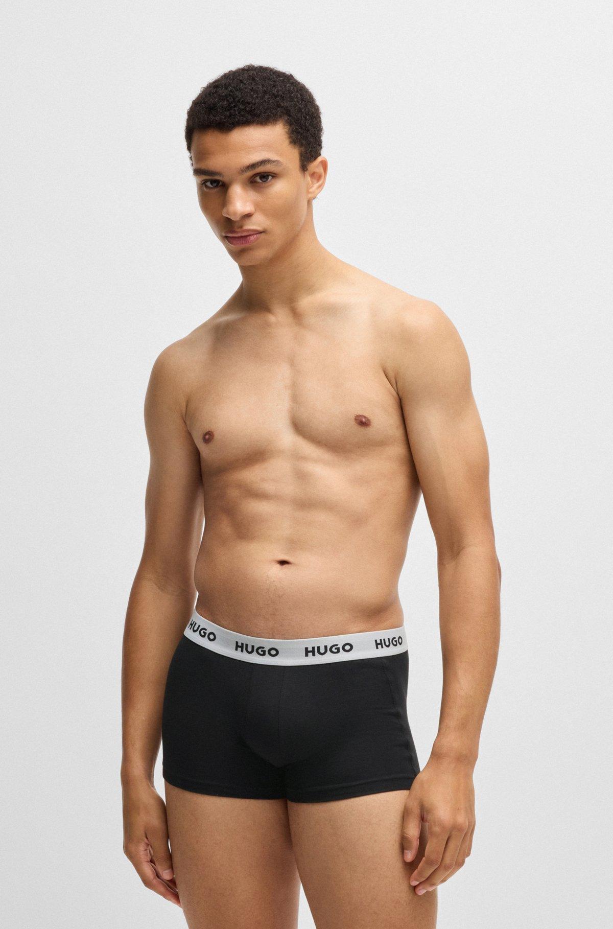 Three-pack of trunks in stretch cotton Product Image