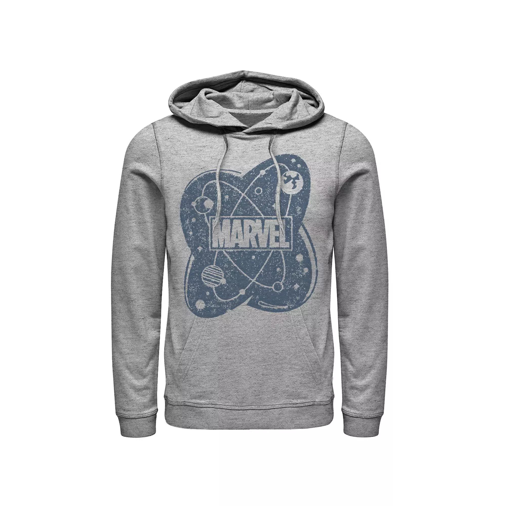 Men's Marvel Atom Logo Hoodie, Size: XXL, Athletic Grey Product Image