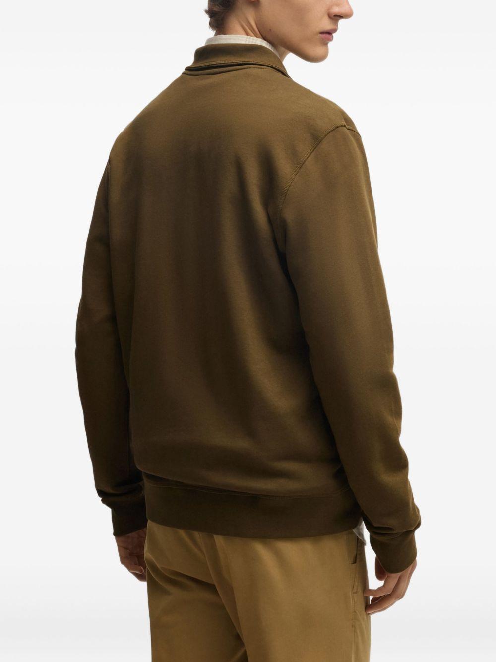 fleece-lined zip-up jacket Product Image