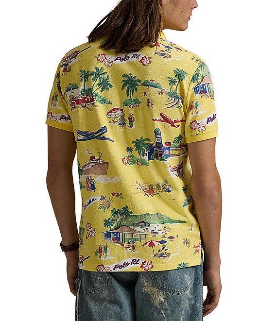 Polo Ralph Lauren Classic Fit Polo Bear Print Short Sleeve Polo Shirt Product Image
