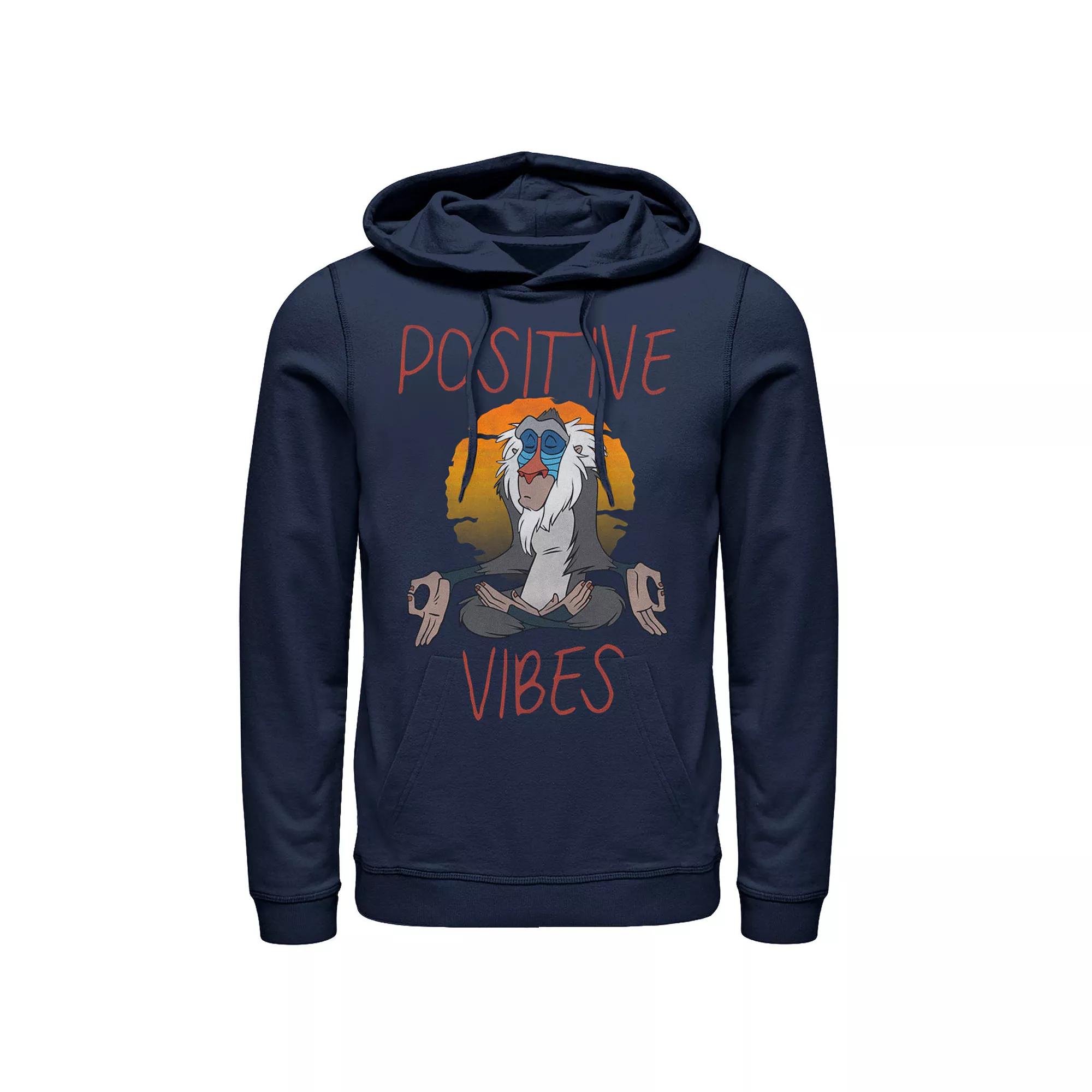 Disney's The Lion King Rafiki Men's Positive Vides Pullover Hoodie,  Product Image